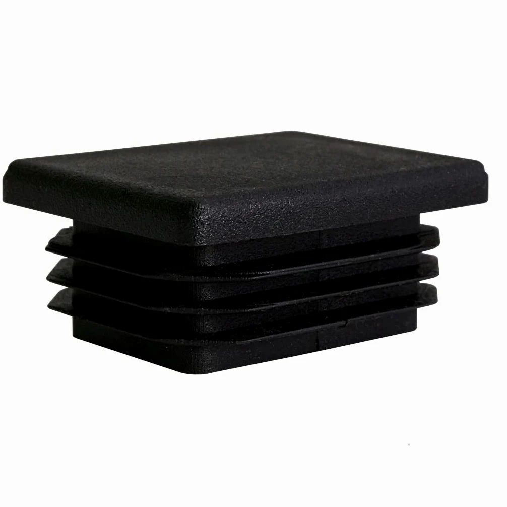 TIBU Zatyczki lamelowe prostokątne zaślepki do rur, zaślepki do rur, osłona, prostokątne, 50 sztuk, rury prostokątne, 40 x 30 x 2 mm