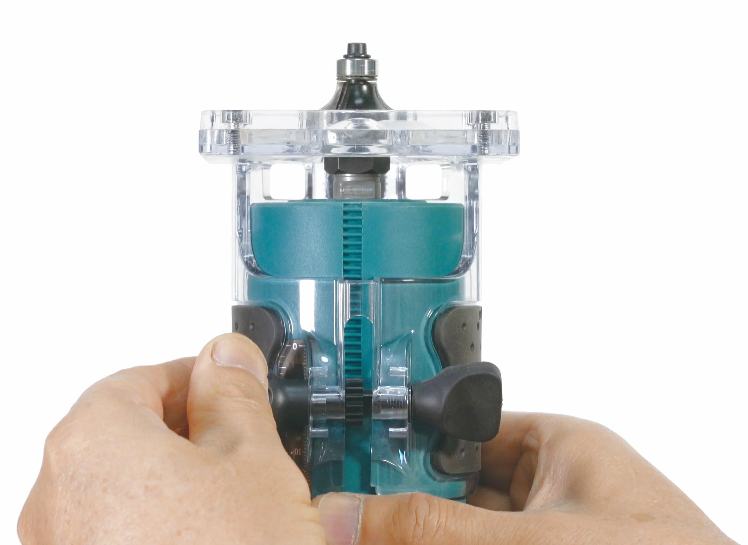 Makita DRT52Z 18V Li-ion LXT bezszczotkowy router/trymer, baterie i ładowarka nie są dołączone