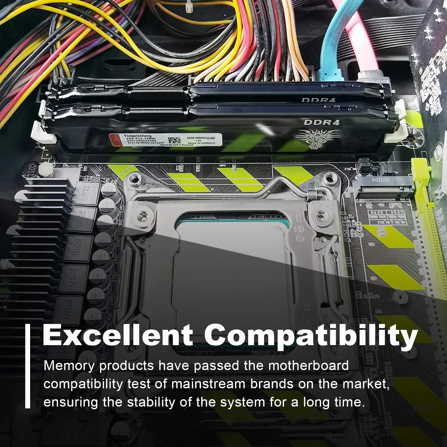 Yongxinsheng Zestaw DDR4 3200 MHz 32 GB (2 x 16 GB) Desktop RAM PC4-25600 XMP 2.0 UDIMM CL16