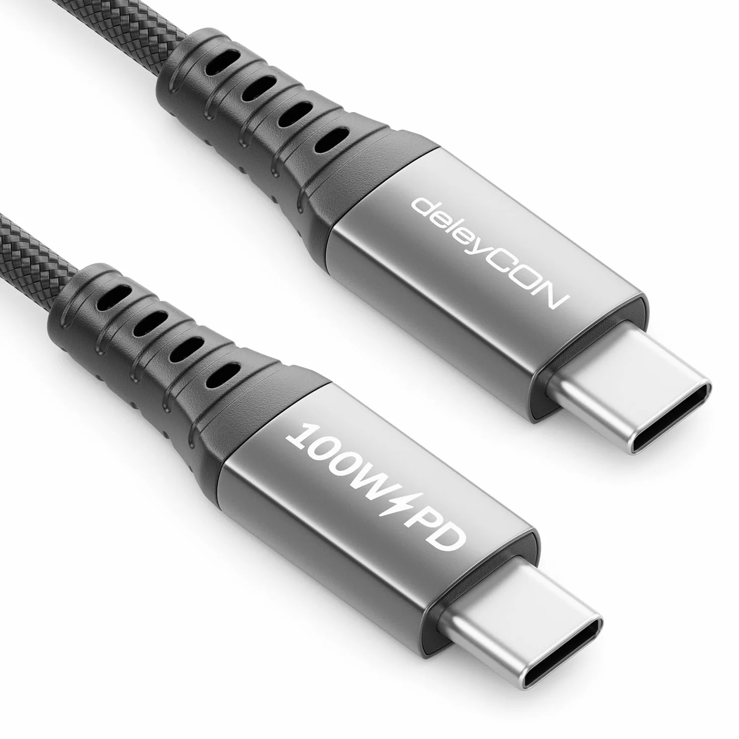 deleyCON 2m USB C Kabel 100W Szybkie Ładowanie PD 3.0 PPS USB-C na USB-C