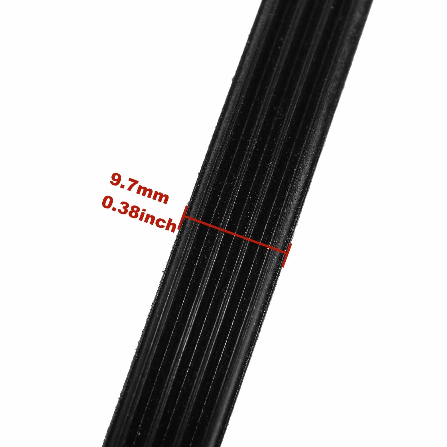4PJ610 Gumowy pas napędowy, 4 żebra, obwód 610 mm, szerokość 9,7 mm kompatybilny z piłą taśmową Metabo/Electra Beckum (7233190017)