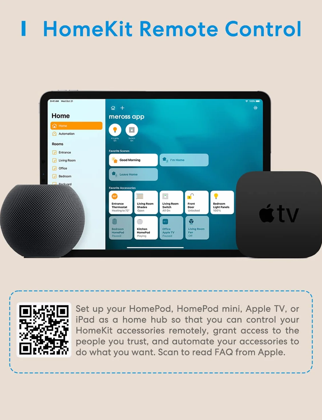 Meross Smart Plug WiFi 16A 3840W kompatybilny z Apple HomeKit, Alexa, Google Assistant, SmartThings Pakiet 4