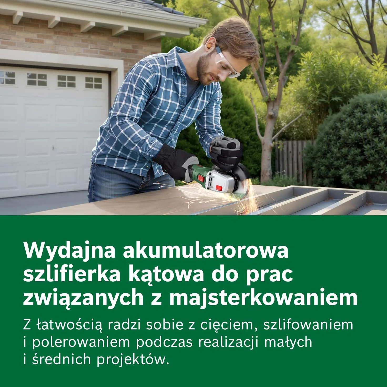 Bosch 18V System Akumulatorowa szlifierka kątowa PWS 18V-70 (do małych i średnich projektów związanych z cięciem i szlifowaniem, średnica tarczy szlifierskiej: 115 mm)