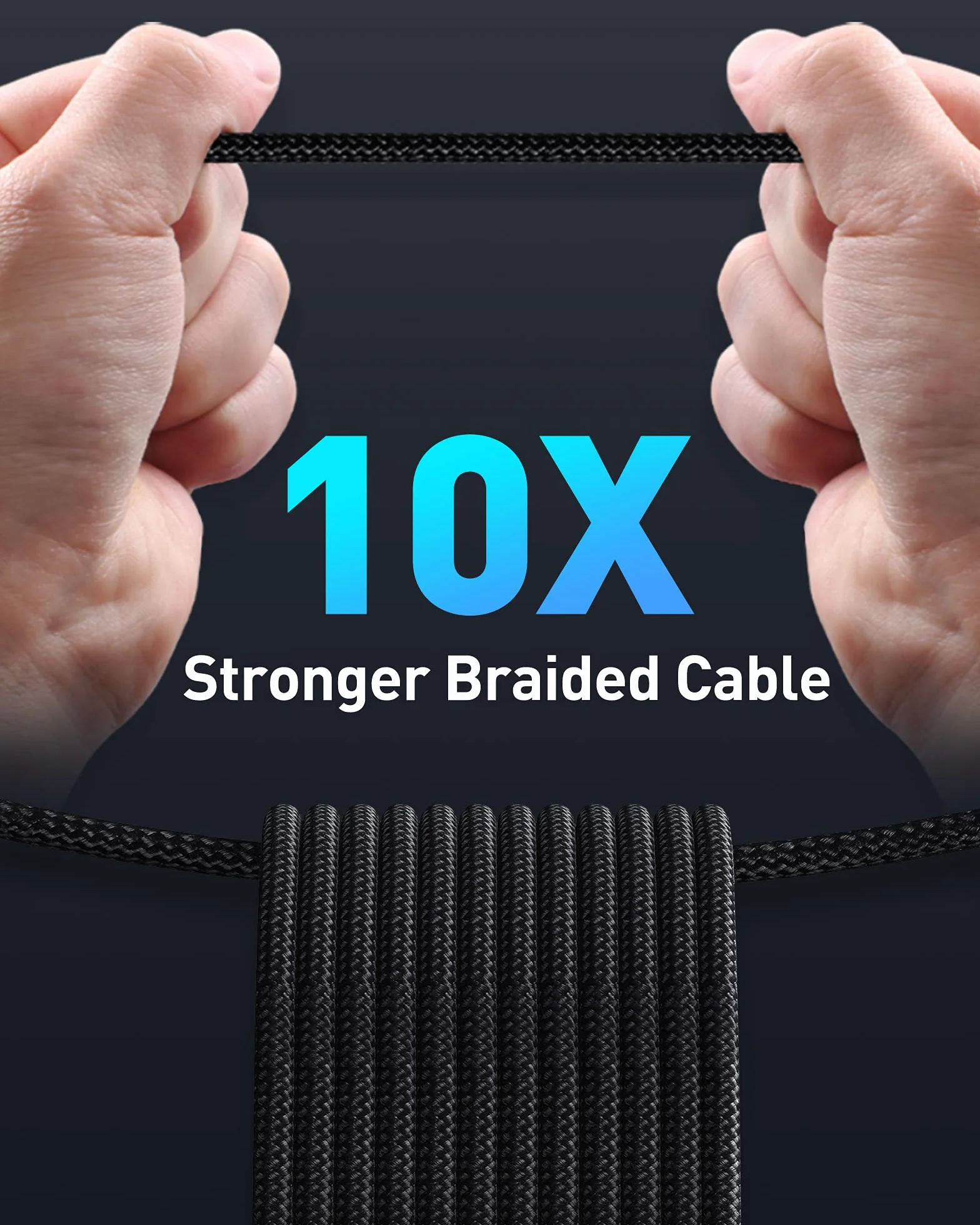 Baseus Kabel USB C 100W PD 5A QC 4.0 szybkie ładowanie USB C na USB C pleciony nylon stop cynku