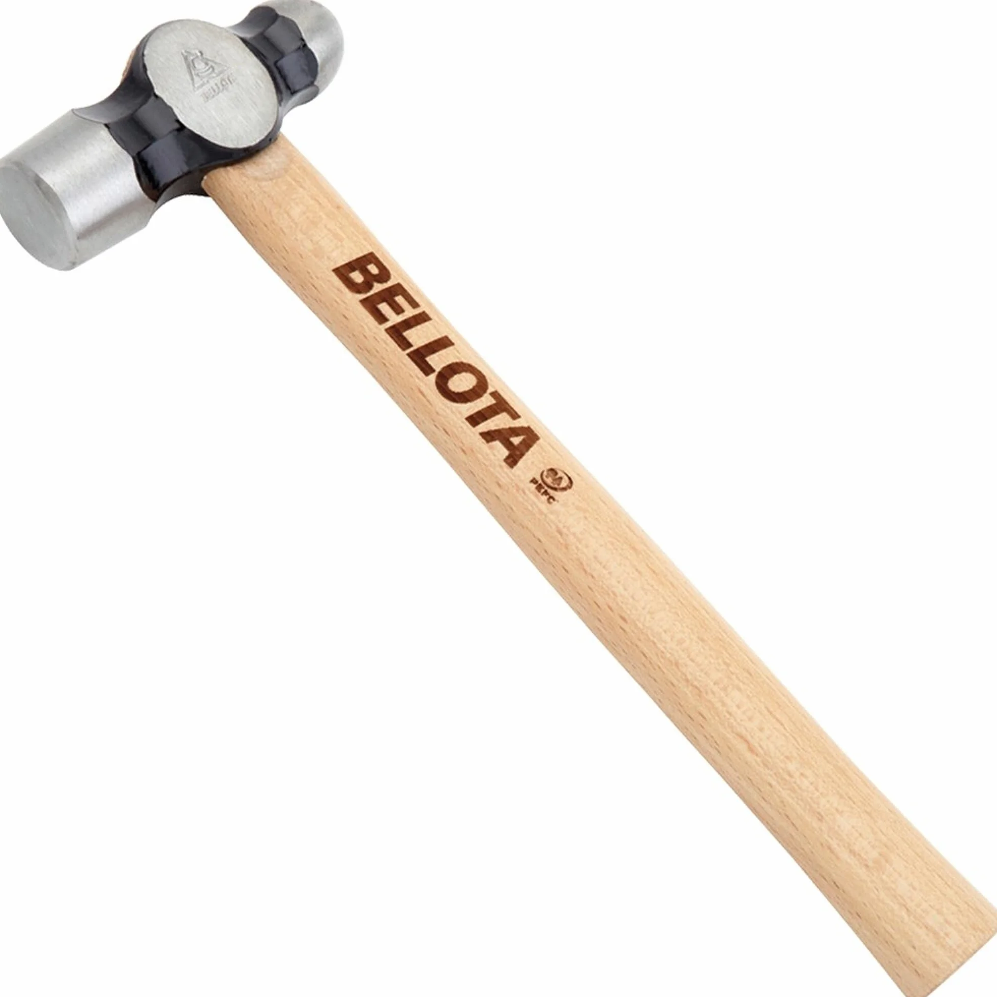 Bellota 8011-C młotek kulkowy, drewniany trzonek, 420 g, metaliczny, zielony