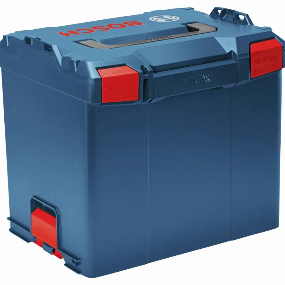 Bosch Professional: system walizek L-BOXX (pojemność: 45.7 litra, maks. obciążenie: 25 kg, waga: 2.4 kg, materiał: tworzywo sztuczne ABS, PA6)