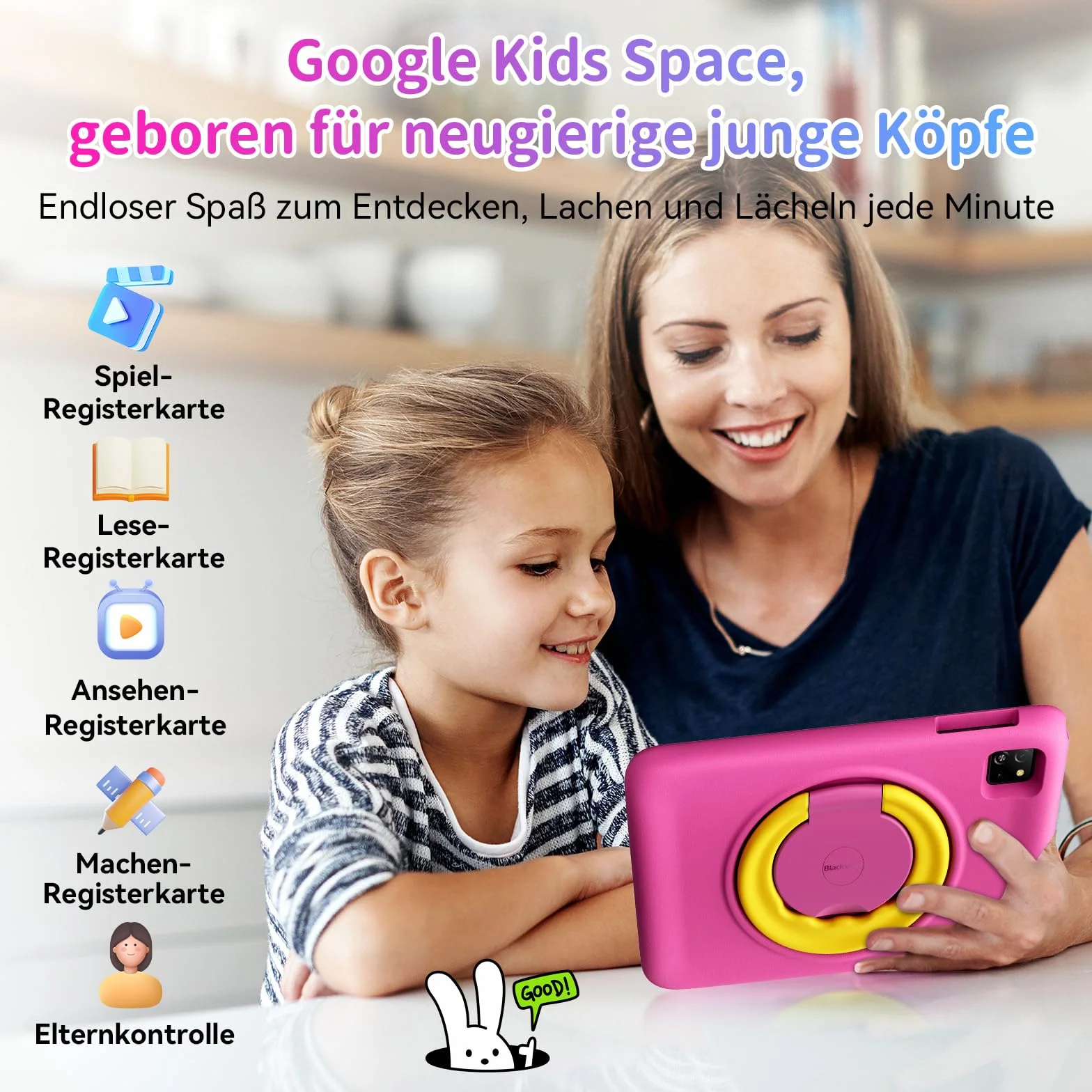 BLACKVIEW TAB A6 KIDS 10.1" 4/128GB Wi-Fi Różowy