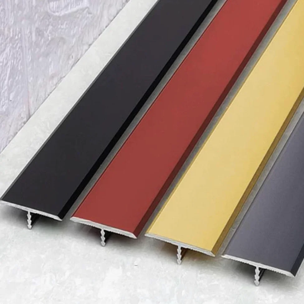 3 szt. różowe złoto T listwa rozdzielająca podłogowa 91 cm wodoodporna aluminiowa listwa przejściowa do przycinania szew ścienny dekoracja wykończenia 3 m szerokości krawędzi