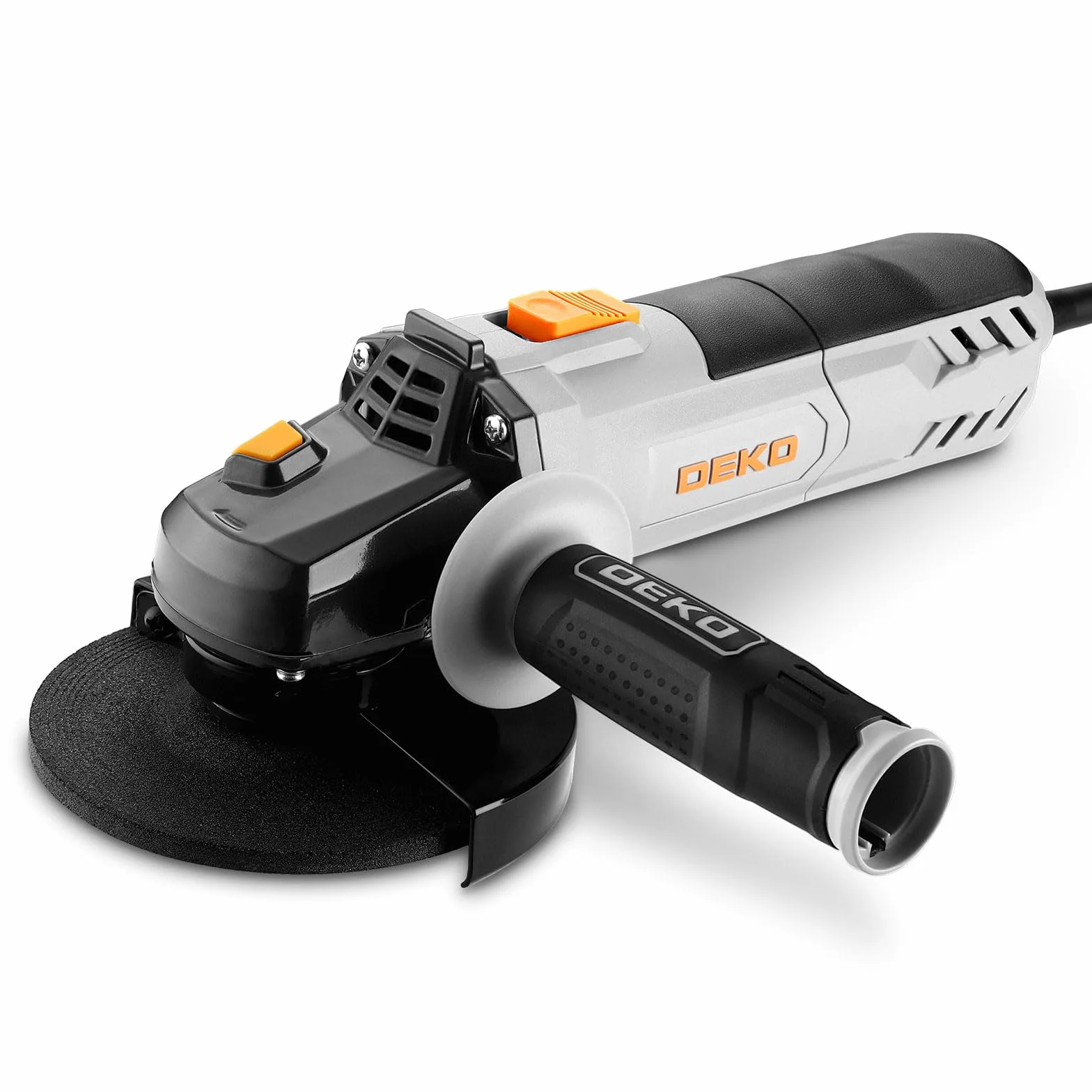 Szlifierka kątowa 125 kątowa szlifierka: DEKOPRO 125 mm 900 W Corded elektryczna szlifierka do cięcia, polerowania i szlifowania, krótki uchwyt
