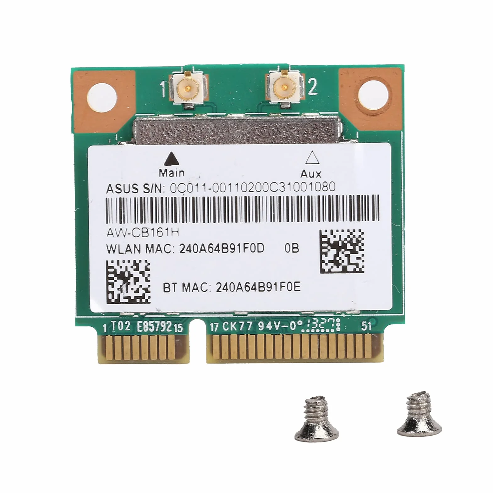 Moduł Wi-Fi, PCI-E 2,4/5,0 GHz Bluetooth 4.0 AW-CB161H 433 Mbit/s 802.11a/b/g/n/ac RTL8821AE, bezprzewodowa karta sieciowa do większości Loptop