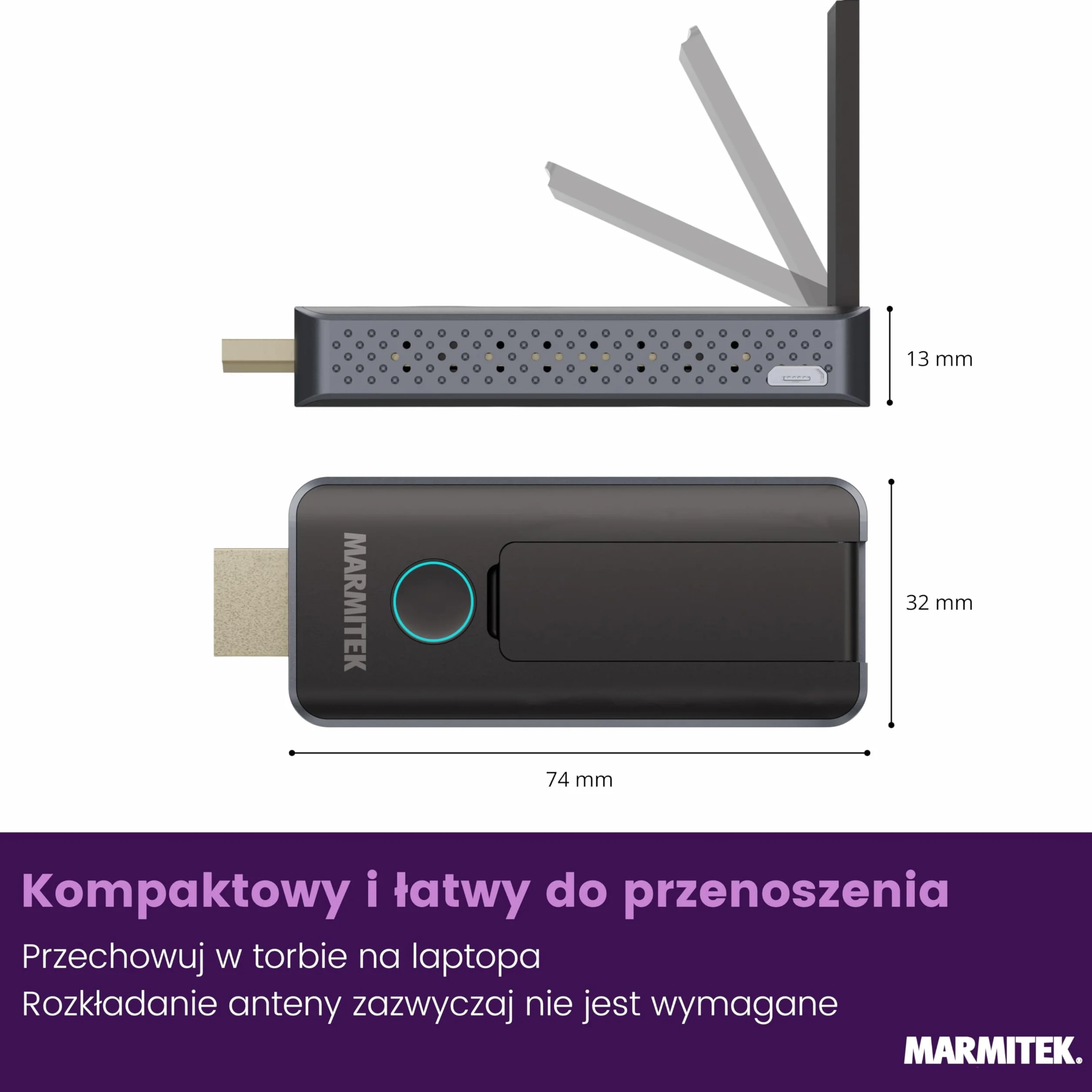 Marmitek Stream S2 Pro Wireless HDMI Extender 1080p/60Hz AirPlay Miracast Plug & Play