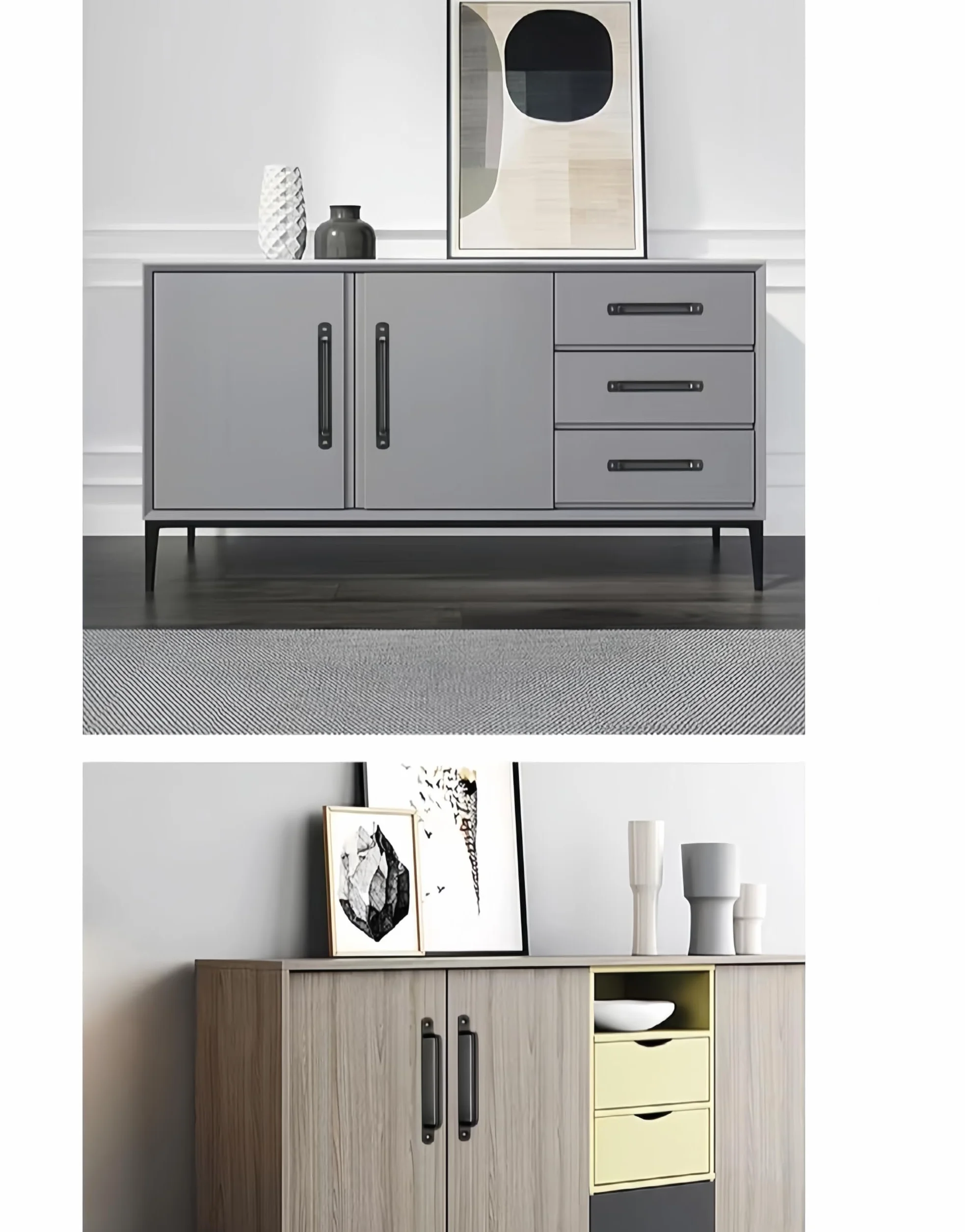 2 uchwyty do drzwi z aluminium – wysokiej jakości uchwyt z wielowarstwową powłoką, nierdzewny i trwały – eleganckie wzornictwo do szaf, drzwi i szuflad (do wewnątrz/na zewnątrz) (210 mm