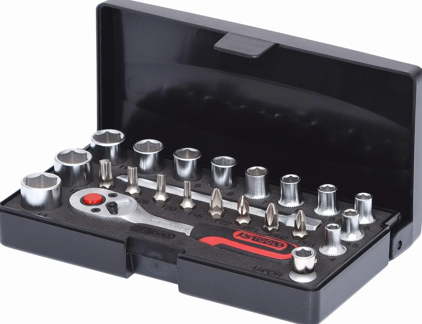 KS Tools 911.0623 1/4" Zestaw kluczy nasadowych, 23-szt