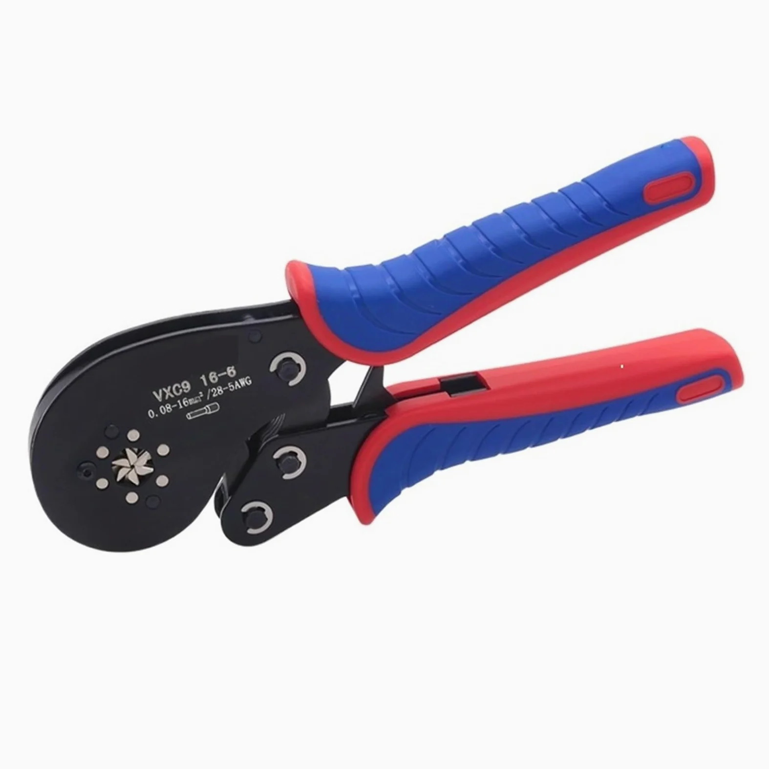 Tube Bootlace Zaciski VE I TE Szczypce Do Zaciskania I Terminal Min 0.08mm Max 16mm Zestaw Narzędzi Ręcznych Elektryk Crimper HSC8 6-4 6-6 10S(16mm Hexagon)