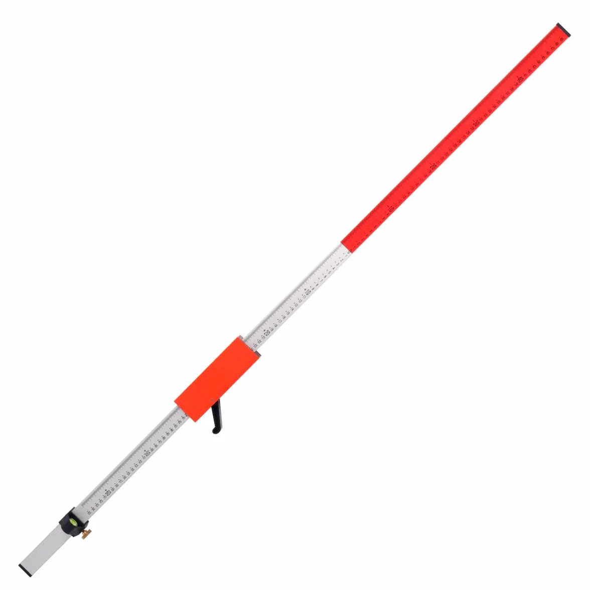 Mount Laser 2.4M Laser Grade Rod, Laser Level Suit do obracania Laser Level Grade Rod z Quick Lock aluminiowy pręt do pomiaru