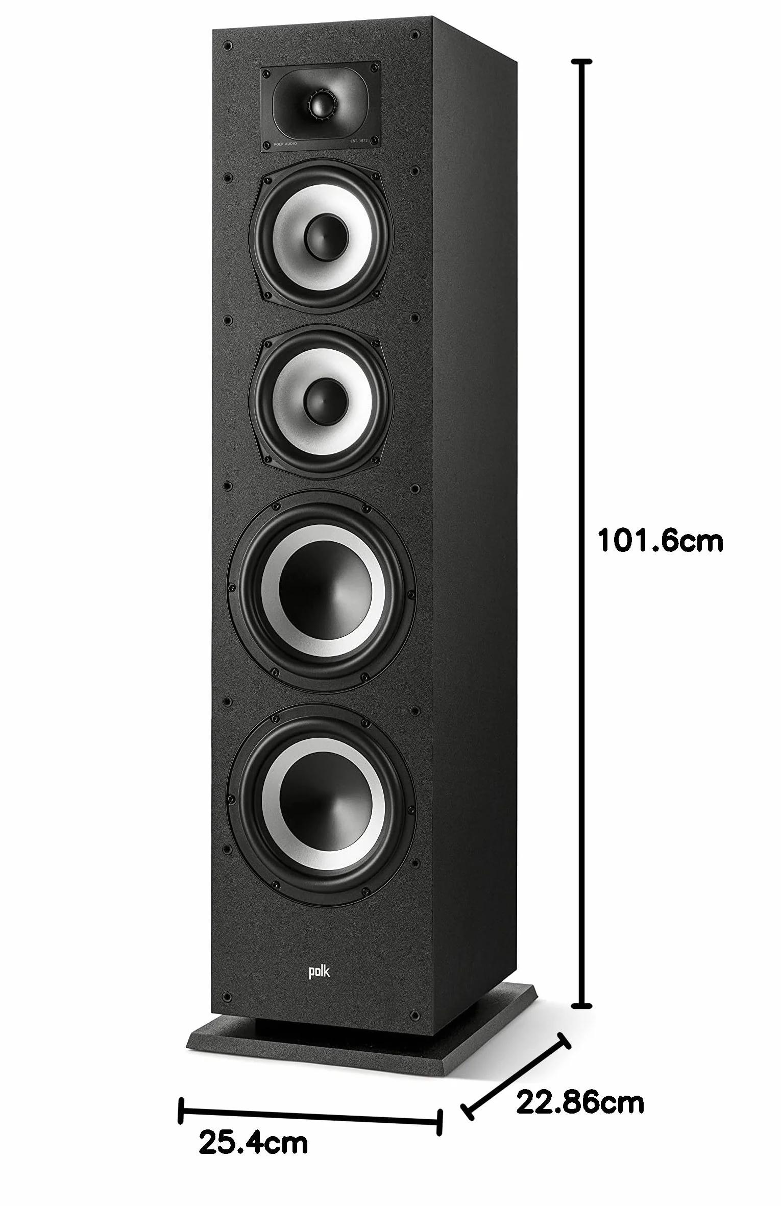 Polk Audio Monitor XT70BK głośnik stojący Hi-Fi Hi-Res Dolby Atmos DTS:X Czarny