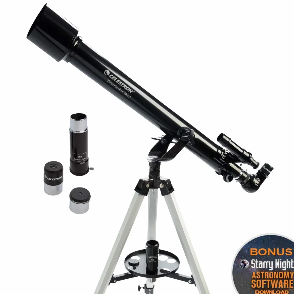 Celestron 21041 PowerSeeker 60AZ Refractor Telescope