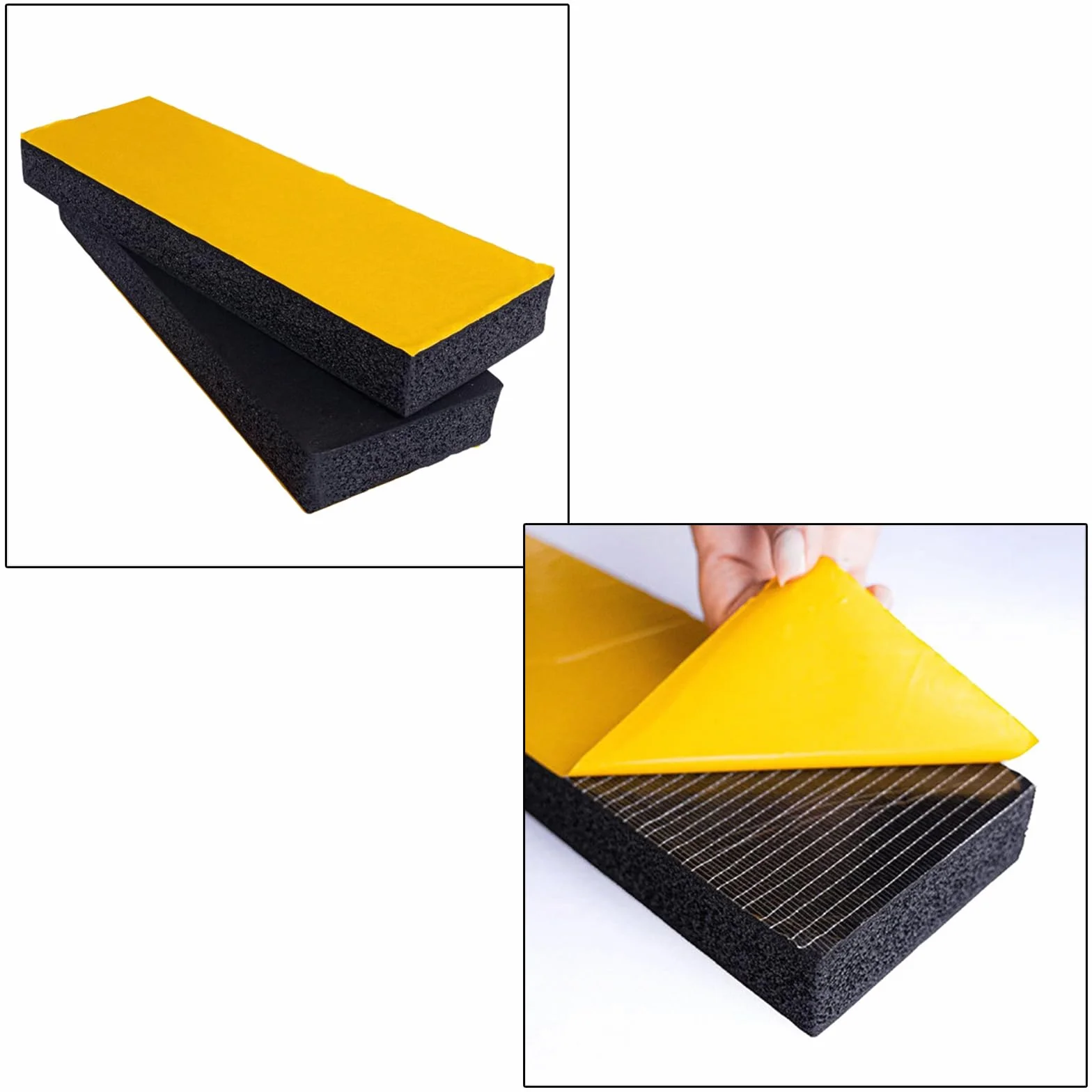 Samoprzylepna piankowa osłona parkingowa do drzwi samochodowych, odporna na zarysowania, kompatybilna ze ścianą garażową, 30 x 10 x 3 cm, 4 szt. (czarne)