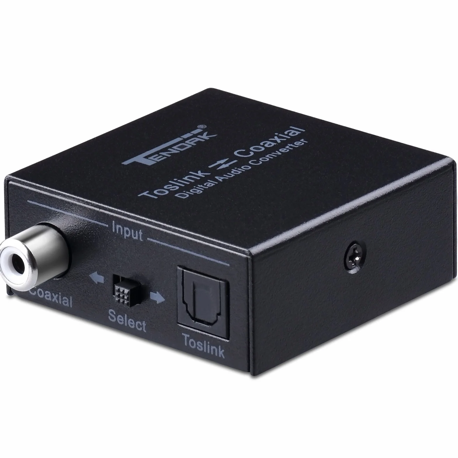 Tendak Dwukierunkowy optyczny SPDIF Toslink do współosiowego cyfrowego konwertera audio, koncentryczny na optyczny SPDIF Toslink cyfrowy rozdzielacz audio z kablem USB