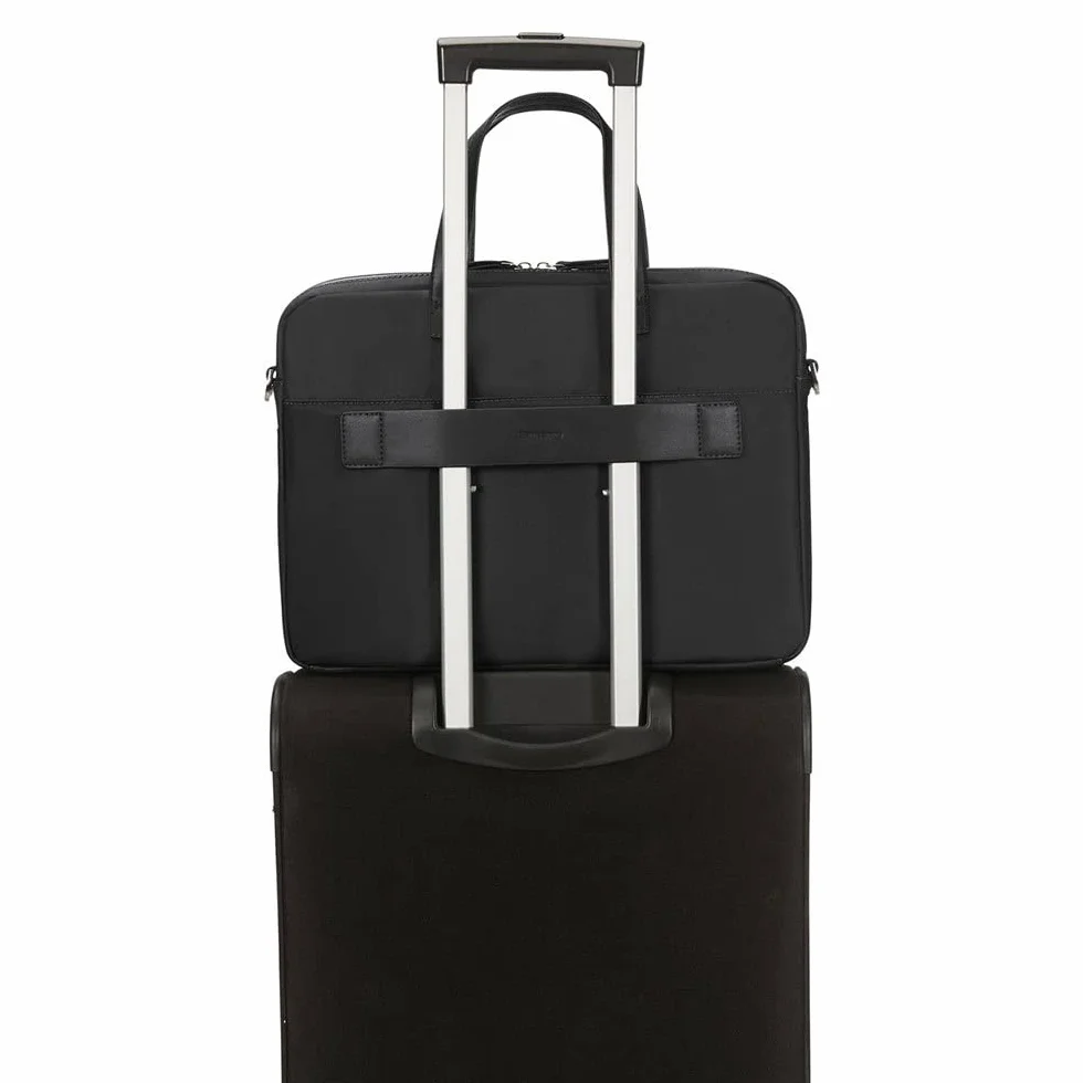 Samsonite Eco Wave - 15,6 -calowa torba laptopa z 1 kompachmentem, 39 cm, 10 L, czarny (czarny)