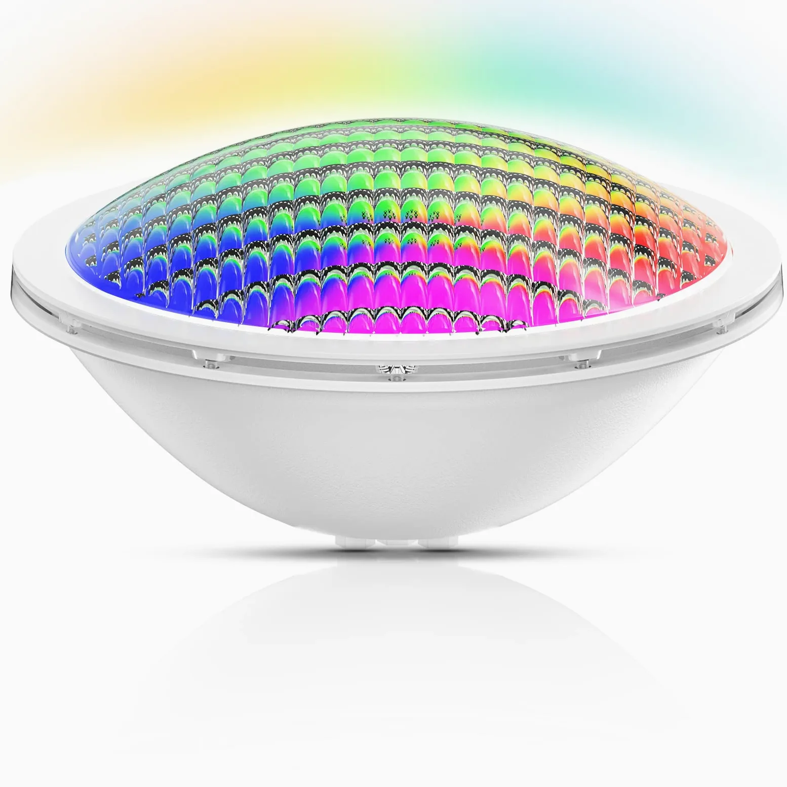 LyLmLe PAR56 oświetlenie basenowe LED, 20 W, RGB, zmiana kolorów, zewnętrzna synchronizacja, wodoszczelność IP68, reflektor podwodny LED, 12 V AC (sterownik nie wchodzi w zakres dostawy)