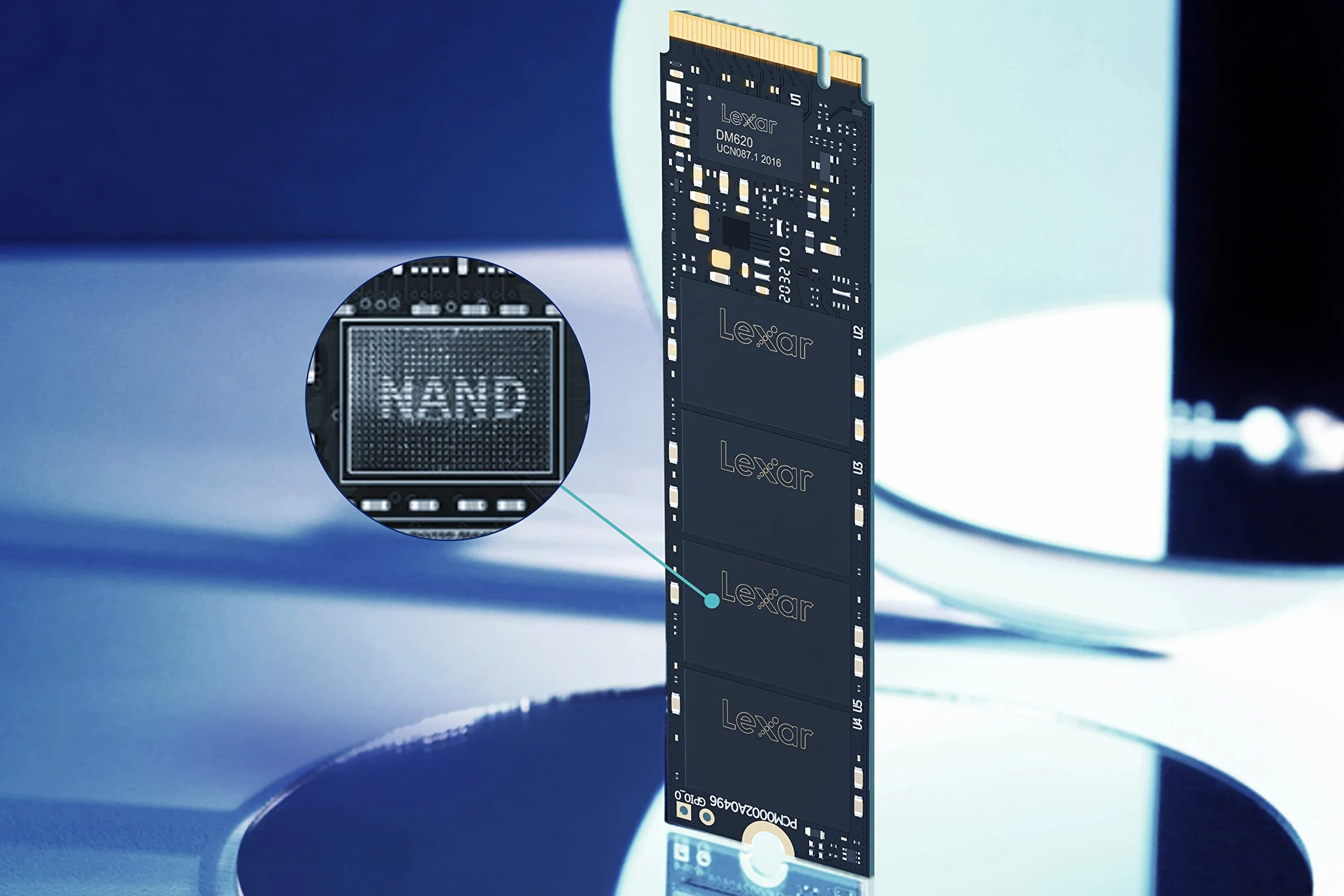Lexar NM620 512GB SSD, M.2 2280 PCIe Gen3x4 NVMe 1.4 Wewnętrzny Dyski SSD, do 3500MB/s Odczyt , 2400 MB/s Zapisu, dla Entuzjastów Komputerów PC i Graczy
