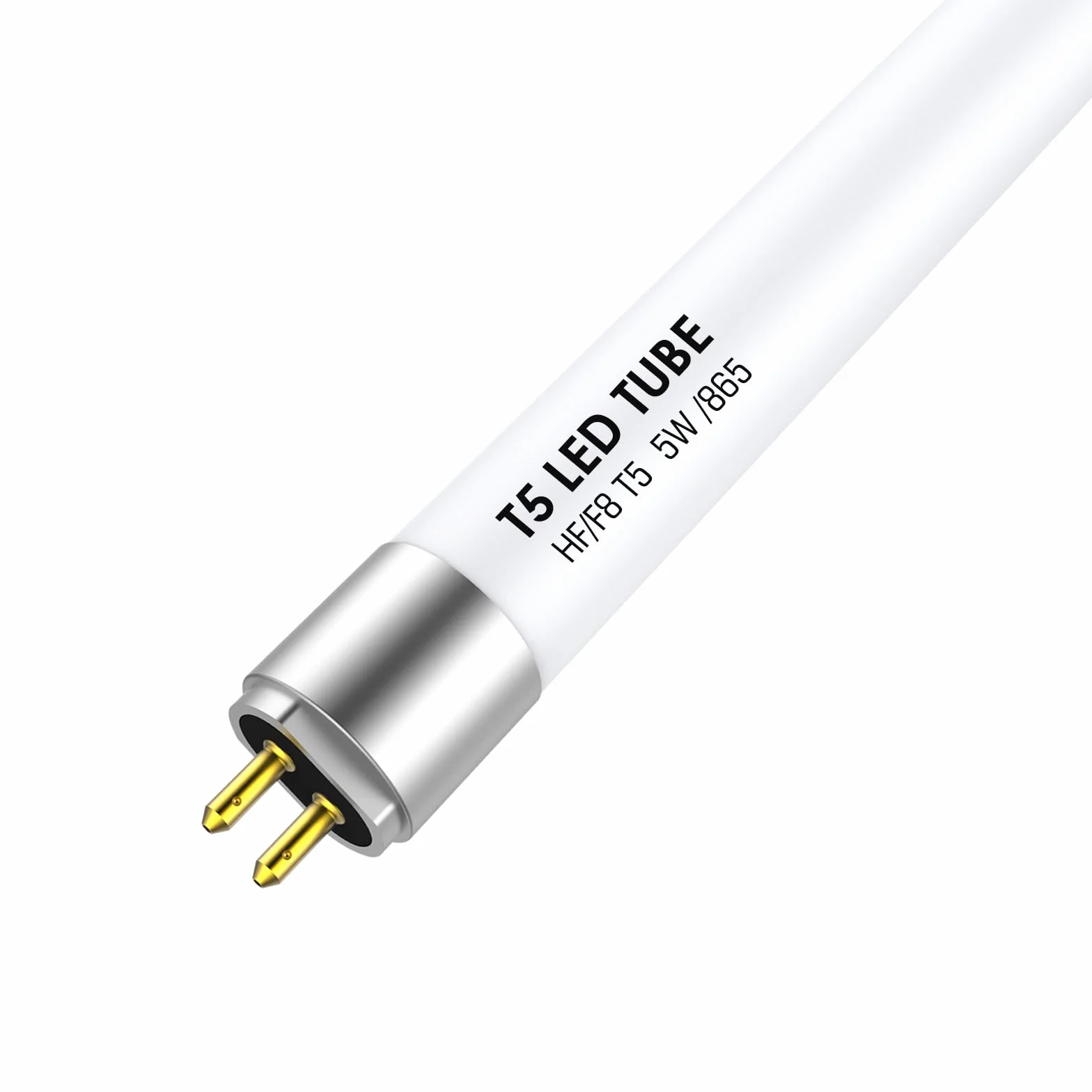 IHYCTV Krótka rura LED T5 288 mm, mini tuba LED, 5 W, 685 lm, 6500 K, trzonek G5, zamiennik konwencjonalnych żarówek T5 8 W do EVG, niskie napięcie, 865 białe światło dzienne, 1 opakowanie