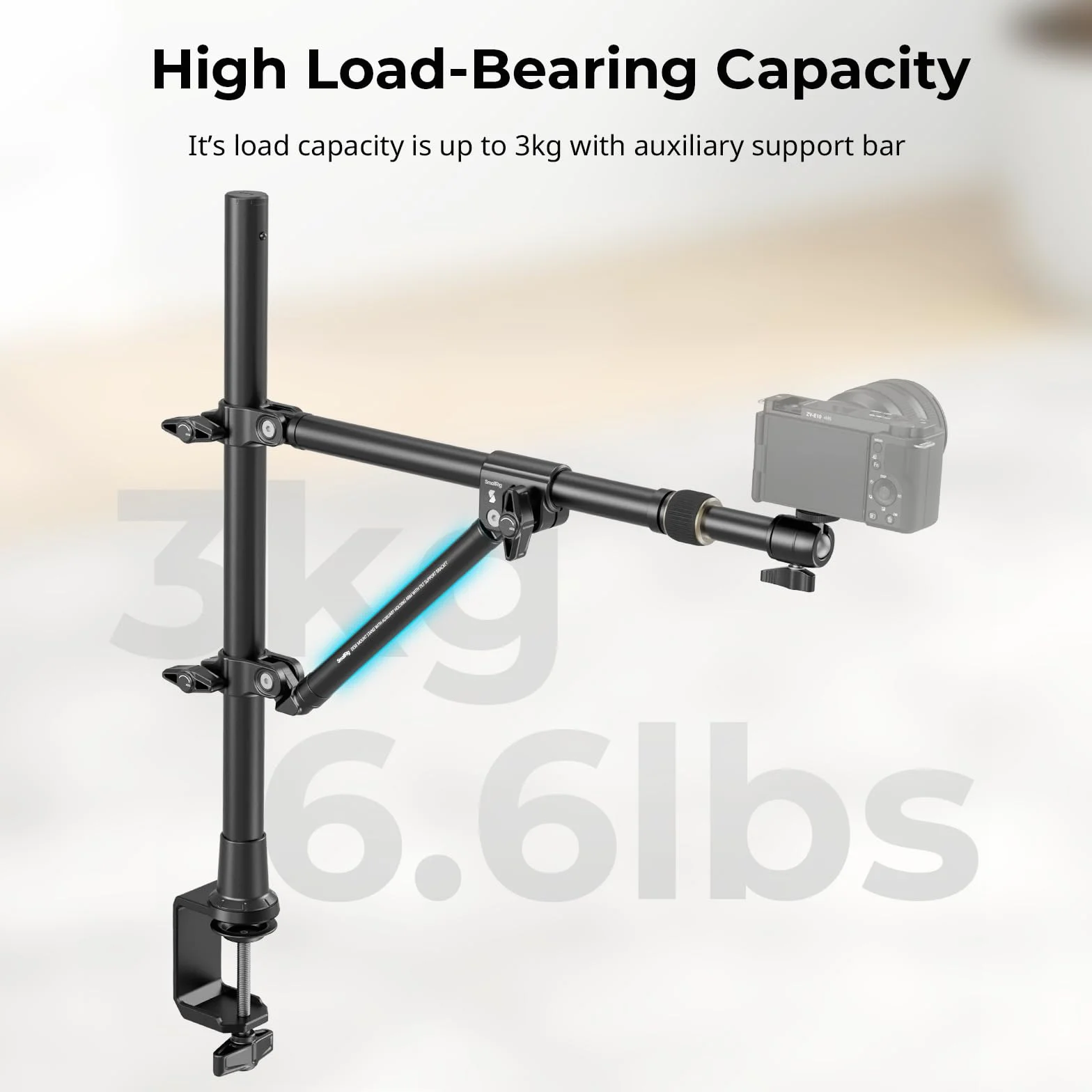SMALLRIG Triangle Camera Desk Mount 3kg Uchwyt Kamery z Głowicą Kulową 4304