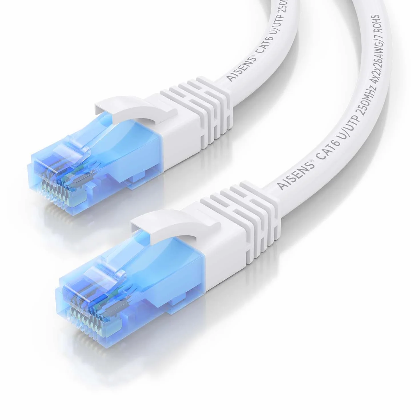 AISENS - A135-0823 - Kabel sieciowy sieciowy RJ45 Cat.6 UTP Awg26 CCA, biały, 4,0 m