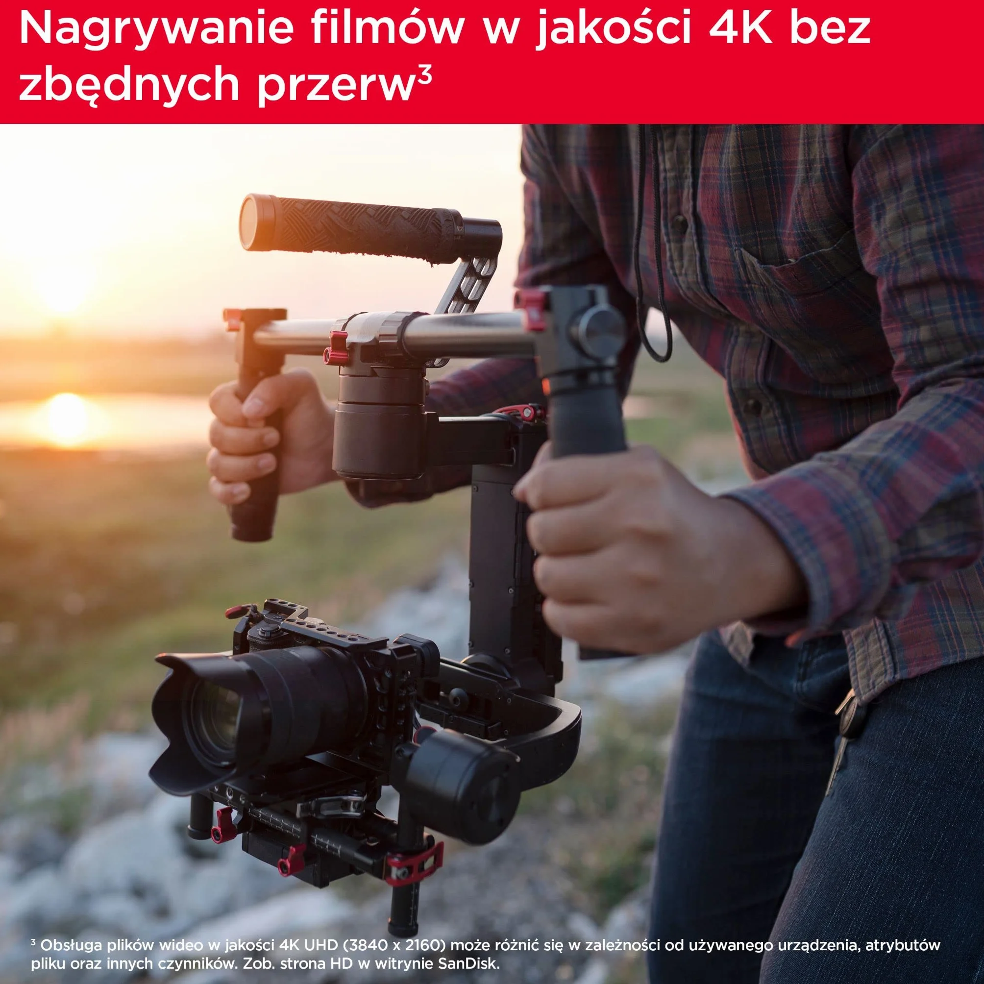 Sandisk SDSDXV2-064G-GNCIN Karta MicroSDXC Extreme Pro 64 GB, Czarny