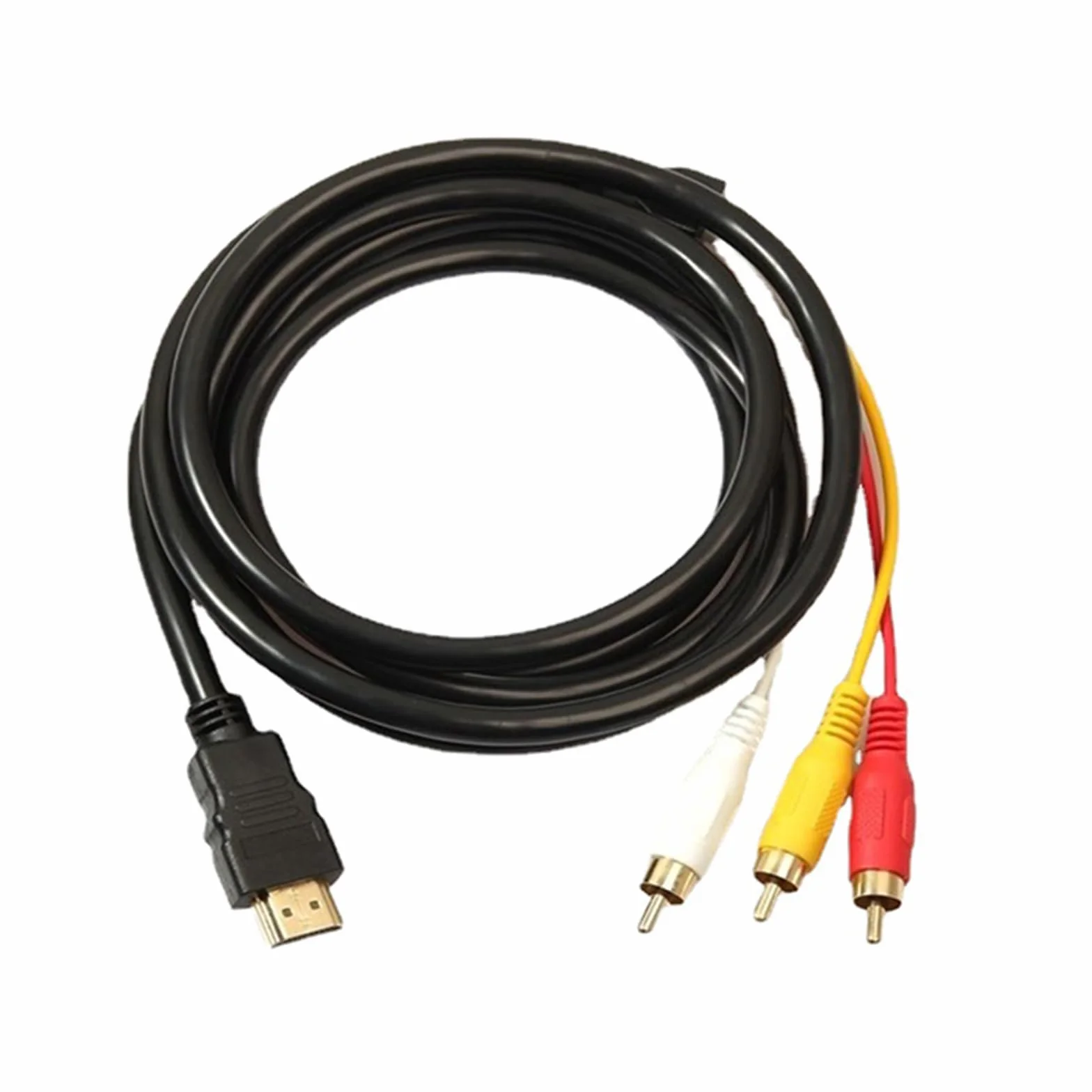 Kabel 1,5 m adapter męski RCA AV do wideo audio telewizor HDTV DVD