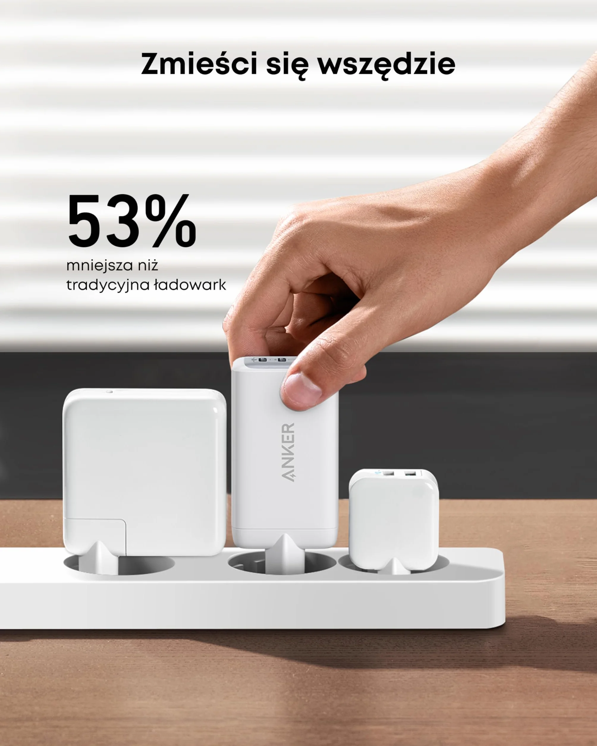 Anker Ładowarka USB C (Nano II 65W) Pod 3-portowa ładowarka PPS, kompaktowy zasilacz USB-C do MacBook Pro, iPad Pro, Steam Deck, Galaxy S20, Dell XPS 13, Note 20/10+, iPhone 16/15, Pixel