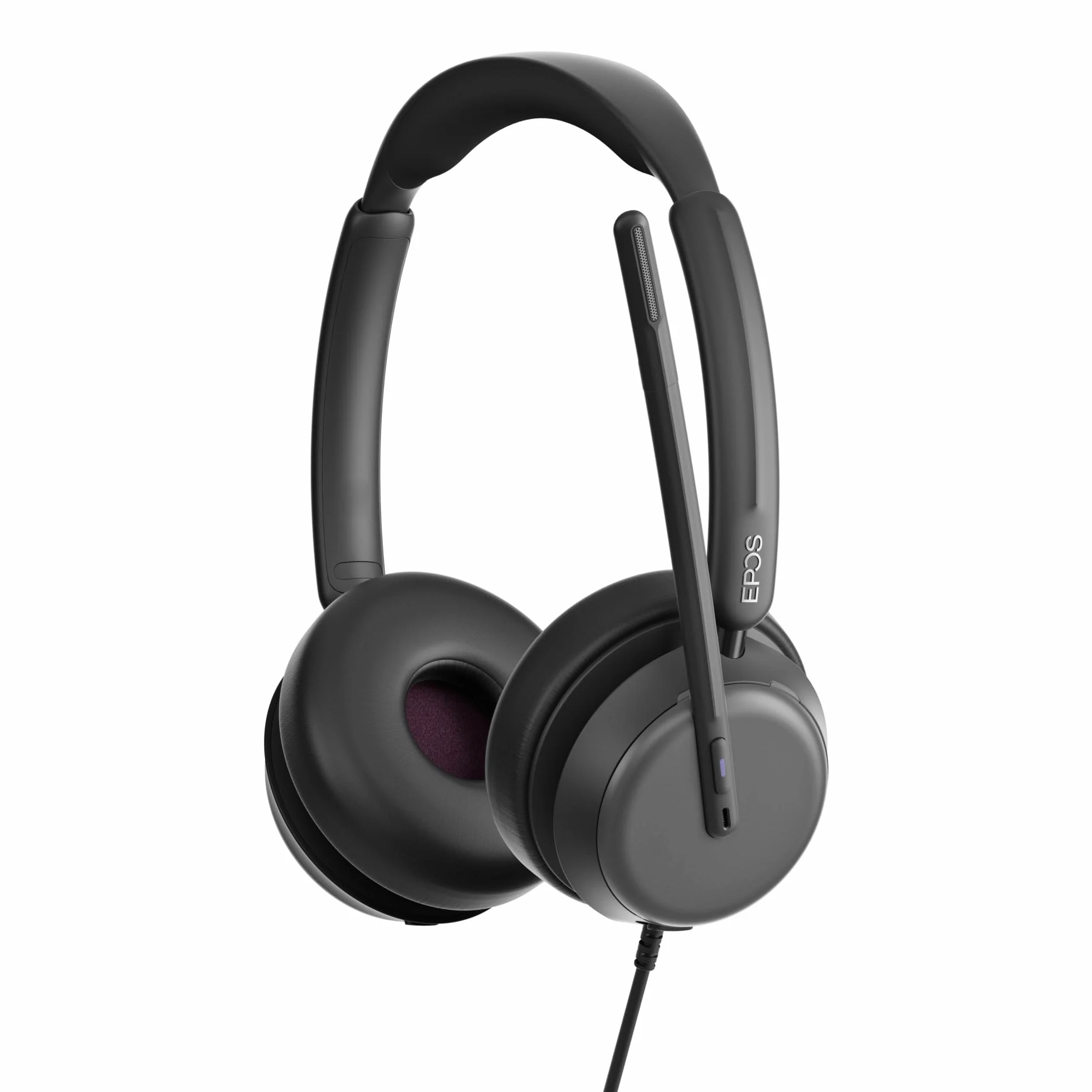 EPOS IMPACT Dwustronny przewodowy zestaw słuchawkowy 860T z mikrofonem, certyfikat Microsoft Teams, przewodowe słuchawki USB-C do komputera, wysokowydajny mikrofon z redukcją szumów