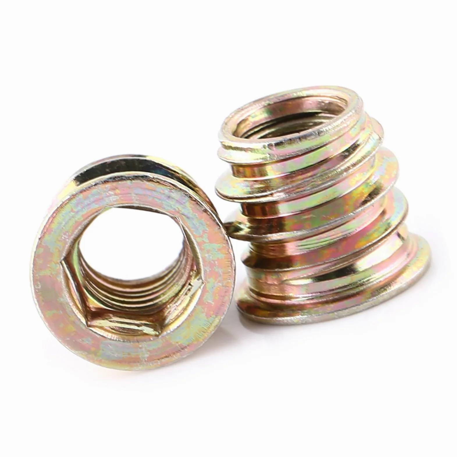 Wakects Heks Drive Naker, 20pc Trwały nakrętkę Wkładki do Drewna do Obróbki Drewna (M8*13 mm)