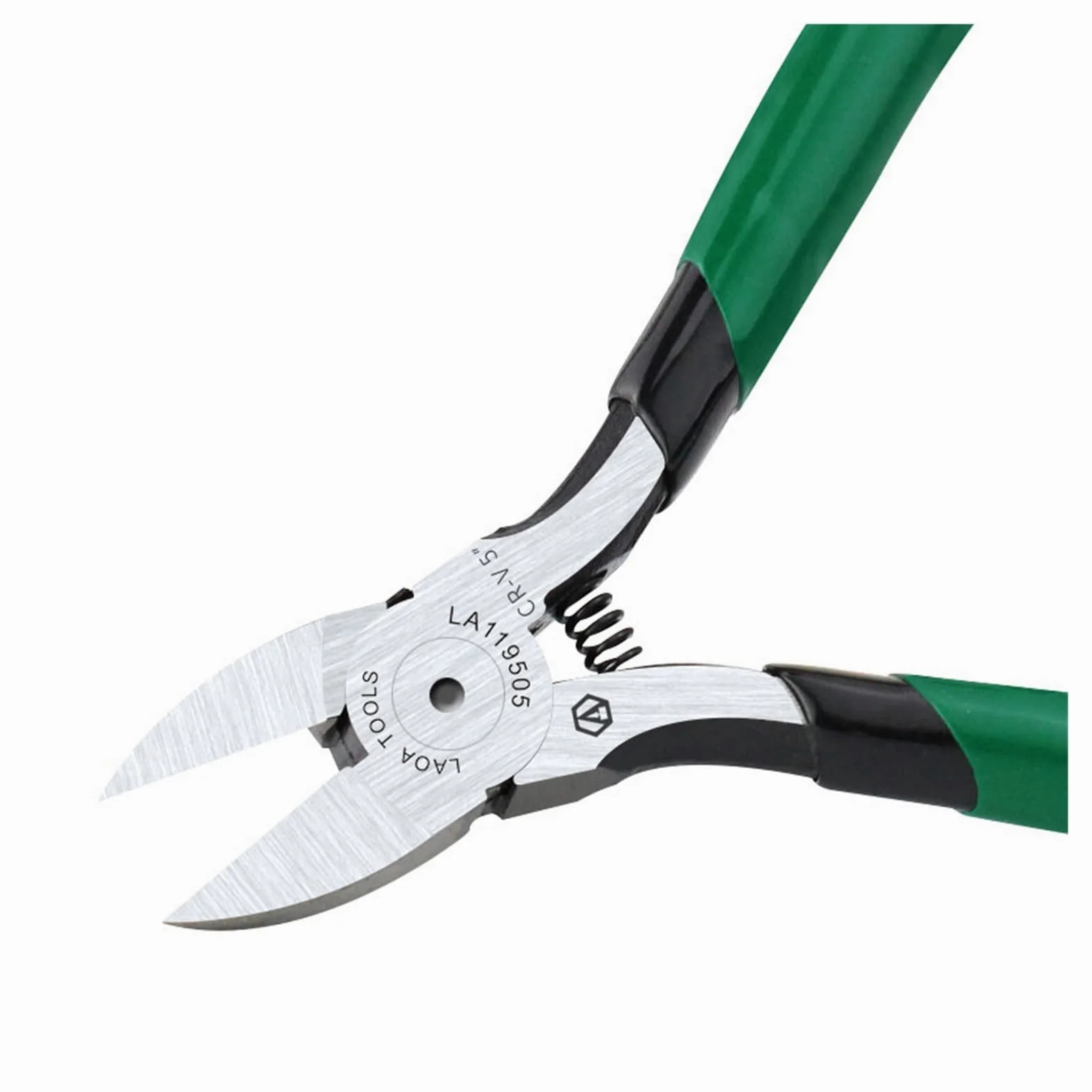 JINGYAN Szczypce 5 Inch Electrical Scissors Cr-V Diagonal Pliers Iron Wire Copper Cutters With Labor-saved Spring