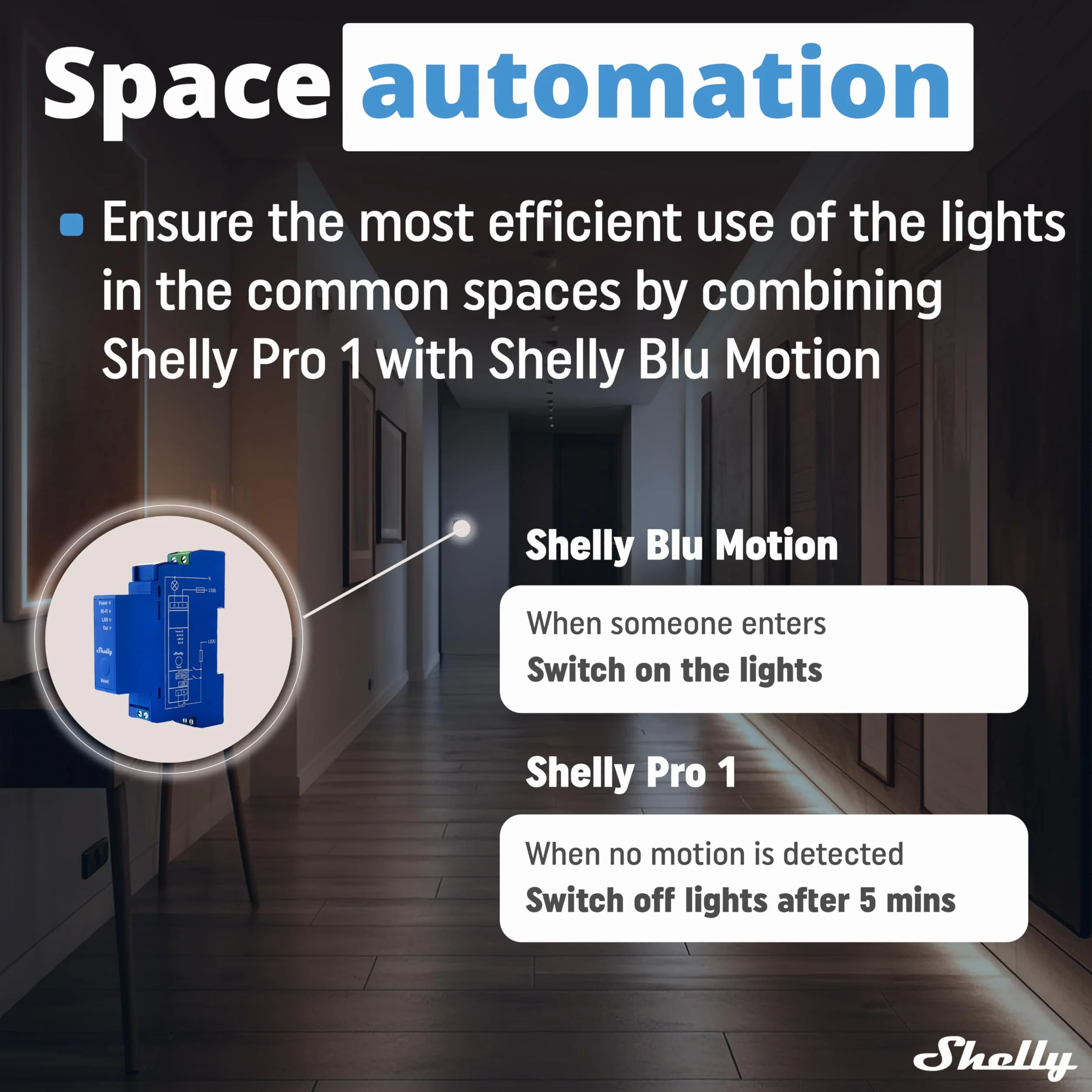 Shelly Pro 1 - Inteligentny Przełącznik Przekaźnikowy 1 Kanałowy Wifi I Bluetooth Z Kontaktami Suchymi, Automatyka Domowa, Alexa,Google Home, iOS, Android, Nie Wymaga Hub, Zdalne Sterowanie