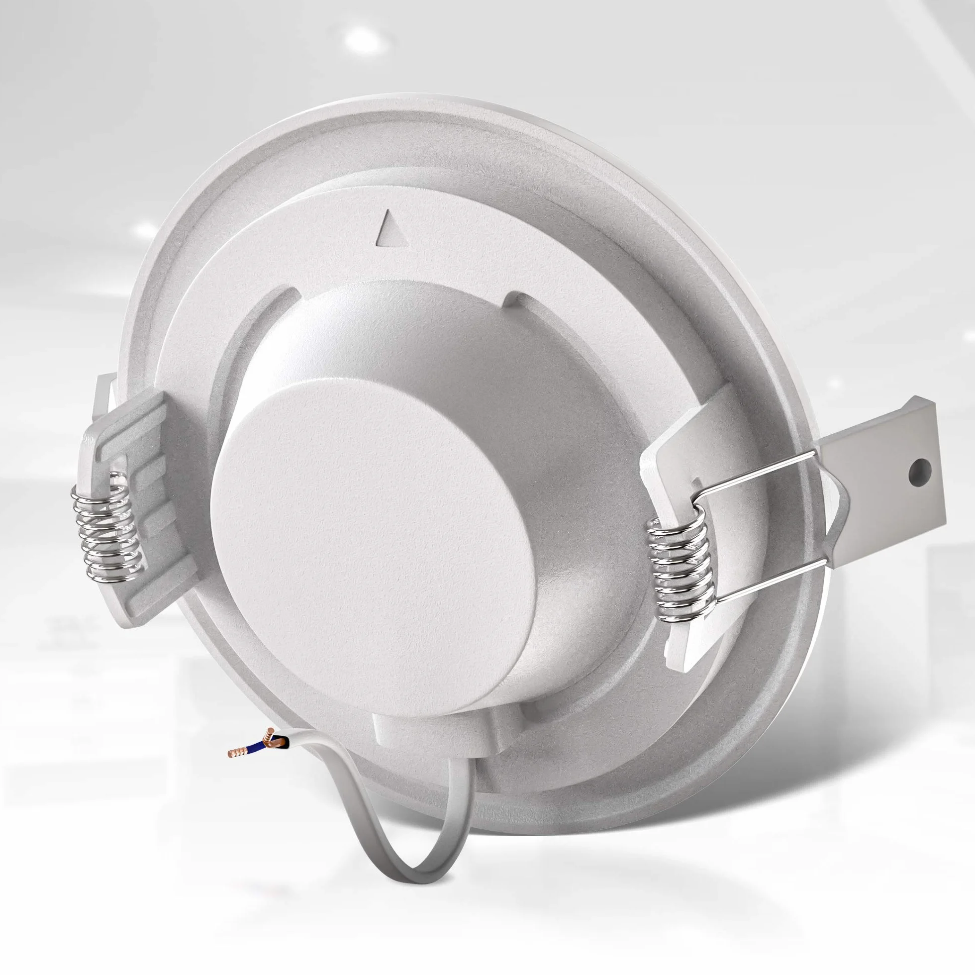 B.K.Licht I 9-częściowy zestaw lamp LED do zabudowy I Ultra płaskie 30 mm I Ø 115 mm I białe I 9 x 6 W płytek LED I 9 x 450 lumenów I 3000 K ciepła biel I IP44 I łazienka reflektor do zabudowy