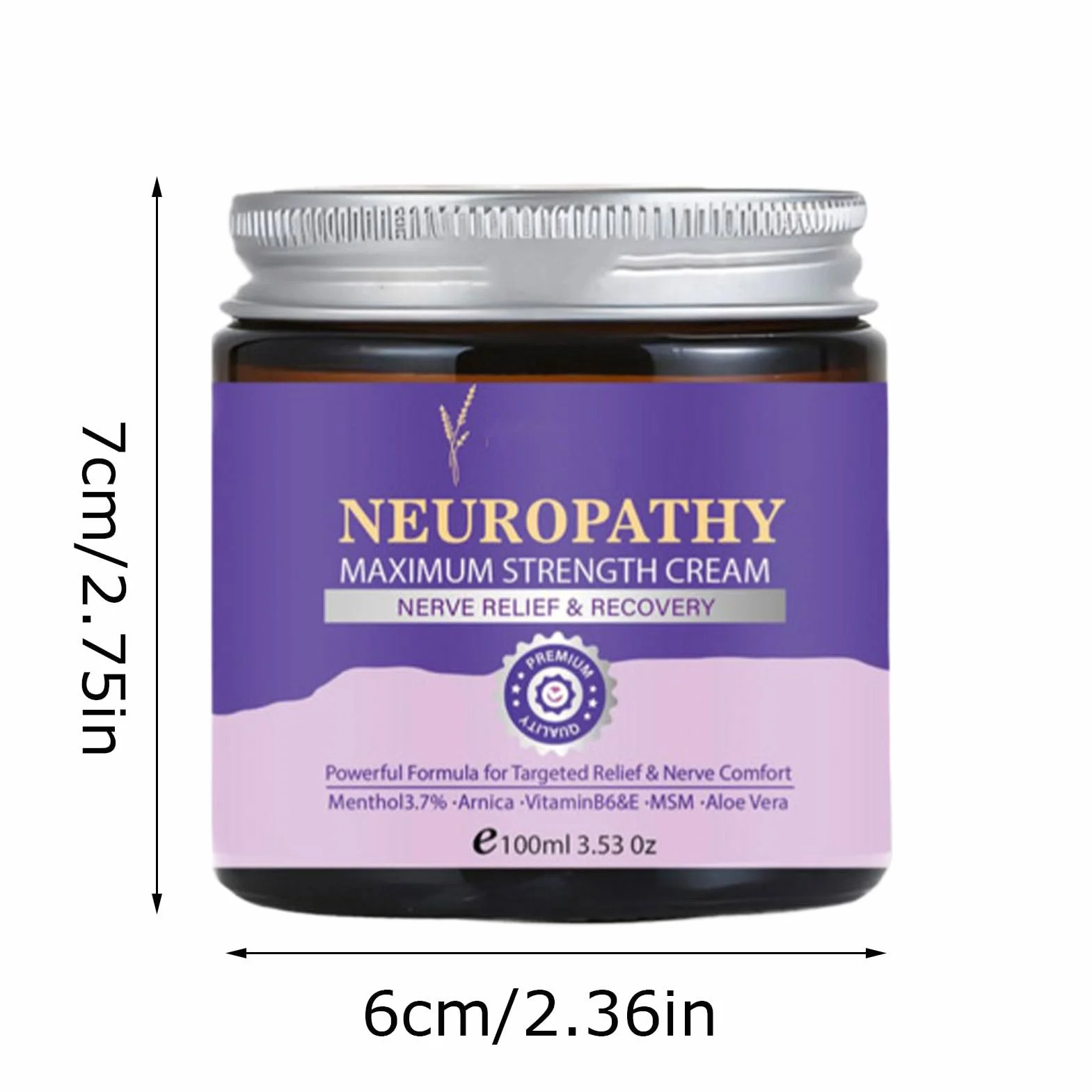 238 g krem do neuropatii o maksymalnej sile, kojący balsam do ciała, naturalny krem do masażu mięśni, szybko bóle nerwów stóp, rąk, ramion i karku