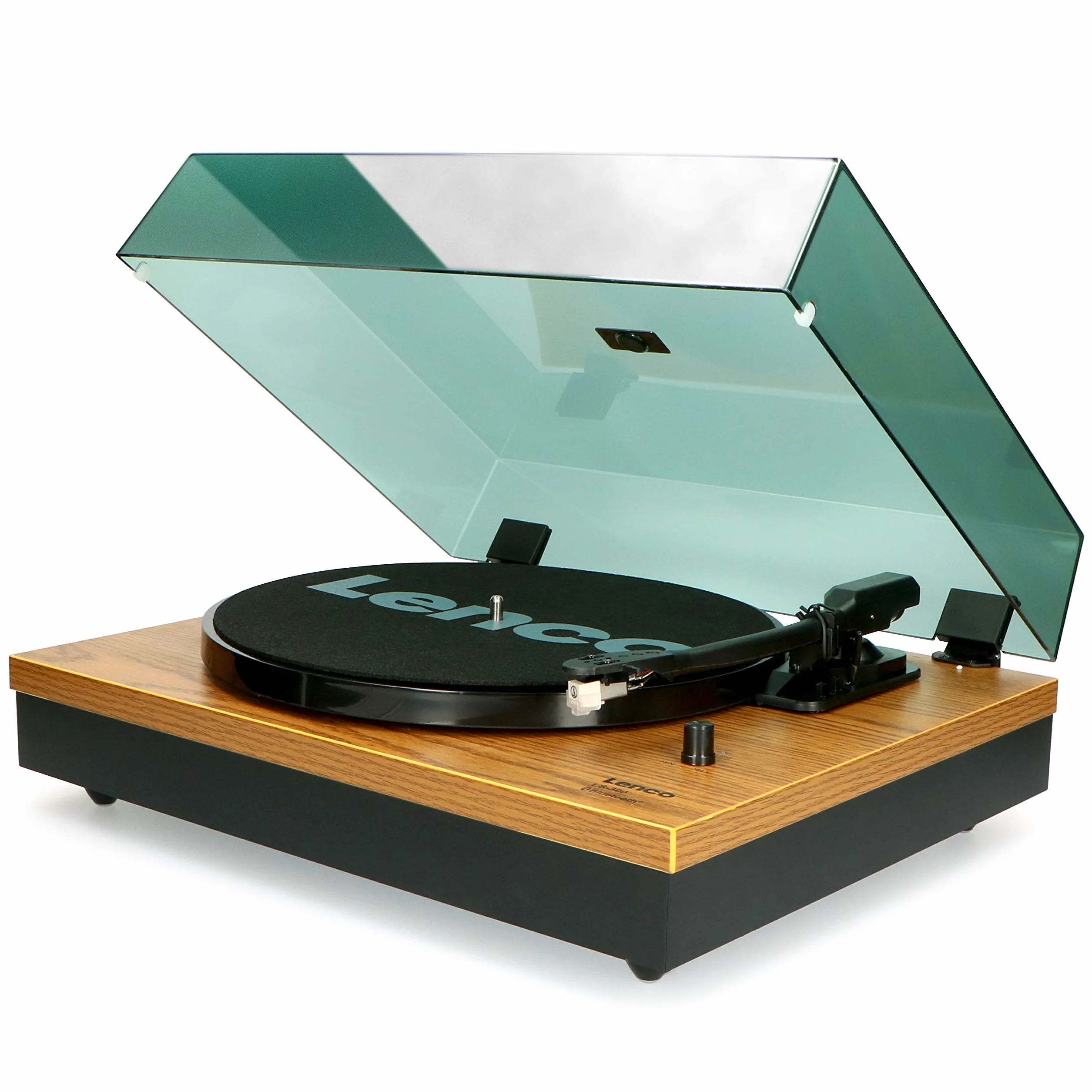 Lenco Ls-300 Wood Giradischi con Diffusori Acustici Bluetooth