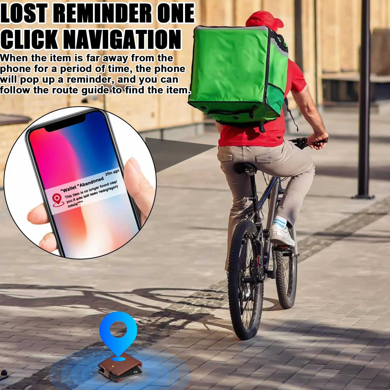 Portfel Tracker z kartą lokalizator Apple Find My iOS do śledzenia portfeli telefonu paszportów
