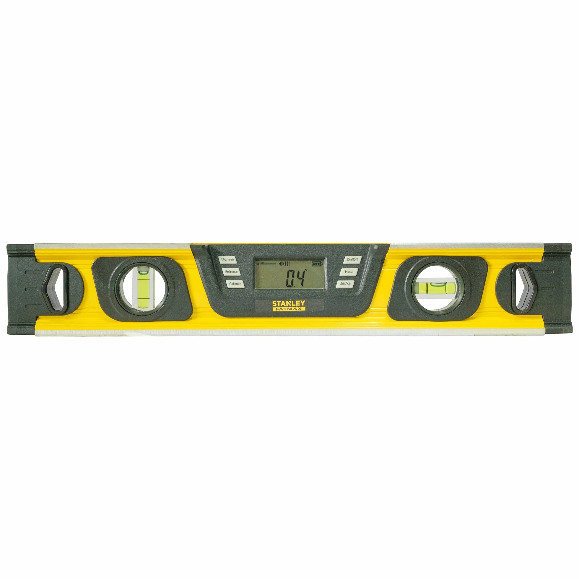 Stanley Pochyłomierz FatMax (cyfrowa poziomica w stopniach|procent mm/m, długość 40 cm, wyświetlacz LCD) 0-42-063
