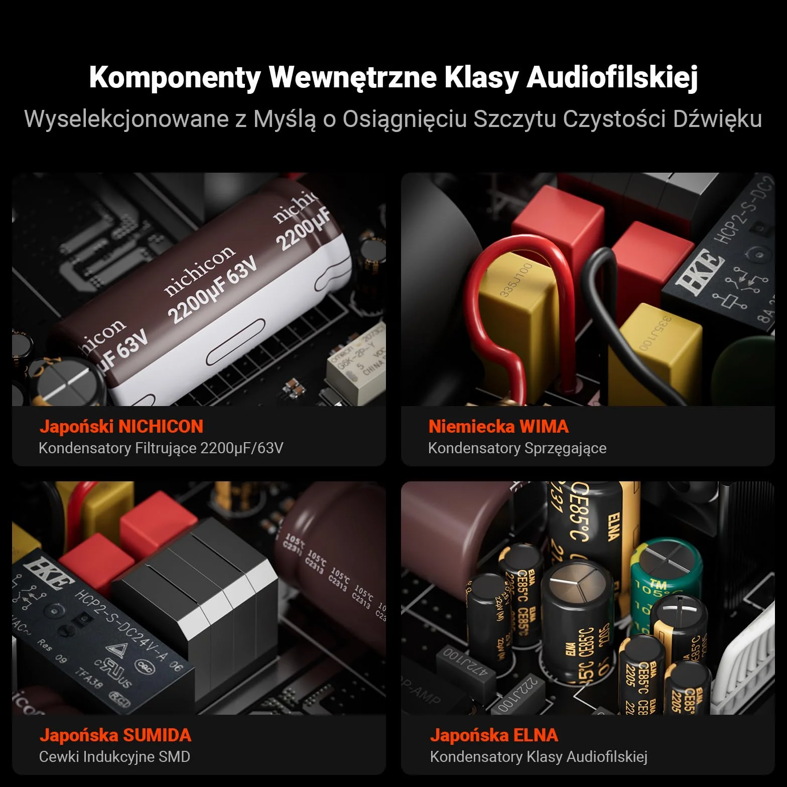 Fosi Audio Due V3 Mono HiFi Audio Amplifier 240W TPA3255 Wzmacniacz Monoblokowy Klasy D Zbalansowane Wejścia RCA/XLR 48V/10A