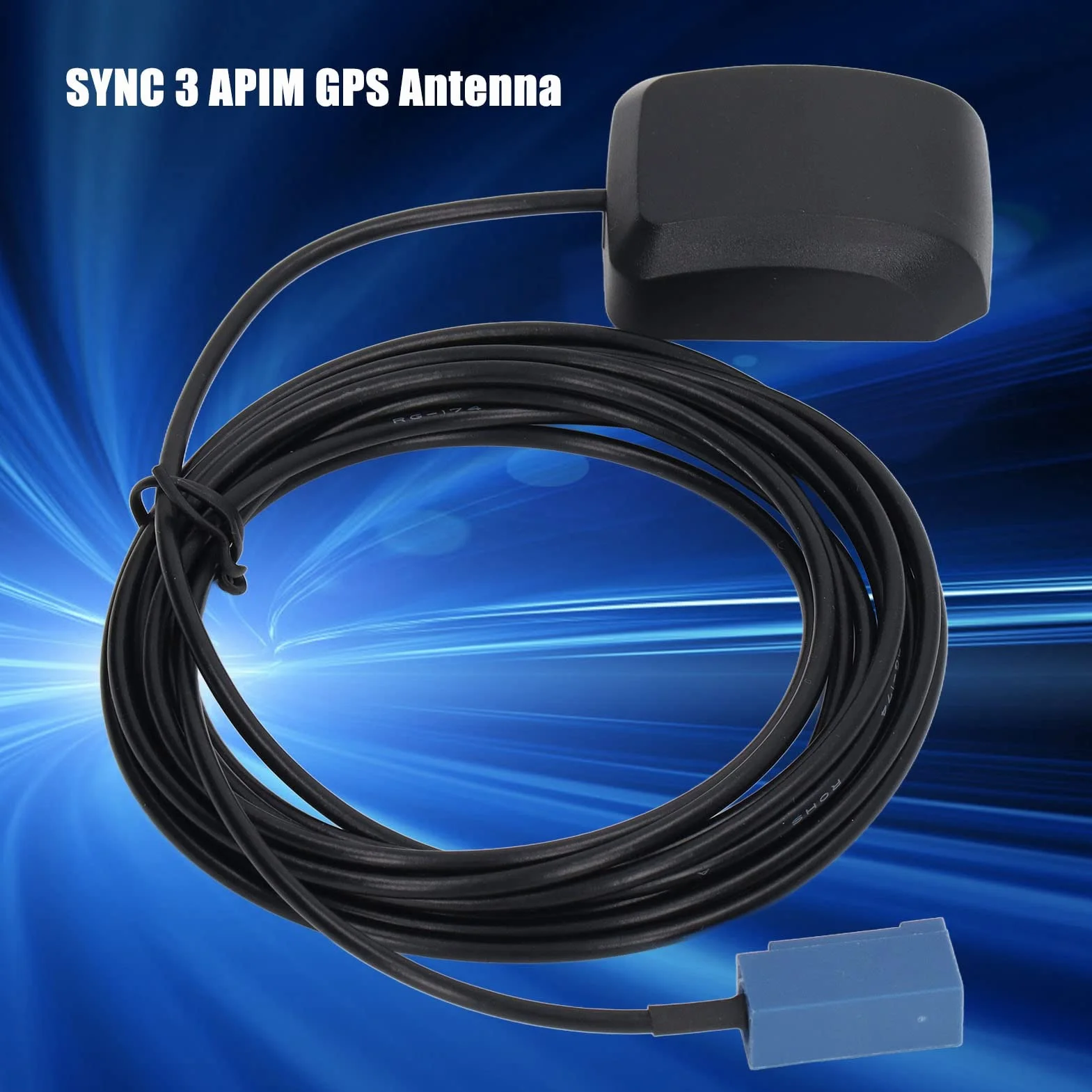 SYNC 3 APIM Antena GPS, 3 V-5 V Antena GPS 1575,42 MHz Wodoodporna Kompaktowa Zamiennik Modułu SYNC 3 APIM