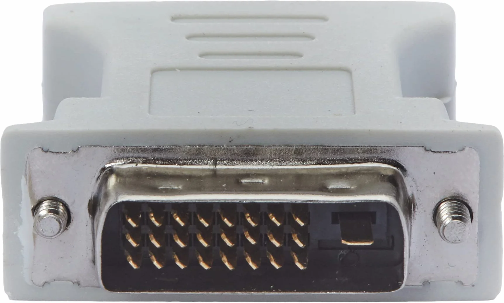 conecto CC20103 Adapter do monitora analogowego do żeńskiego monitora DVI-D męskiego VGA (24+1 biegun męski/15 biegunów), szary