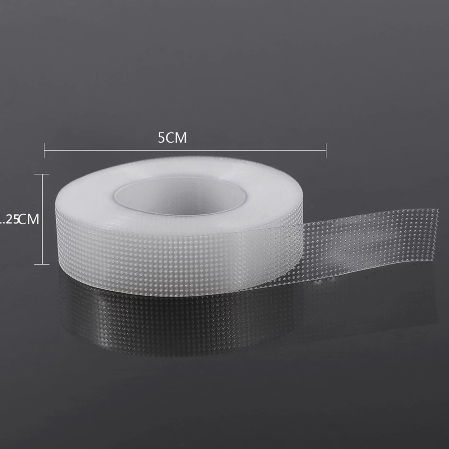 1 Rolka Mikroporowatej Taśmy Chirurgicznej, Przezroczysta Medyczna Taśma PE do Makijażu - 1,25 Cm X 4,5 M (szer. X dł.) Medyczny materiał PE