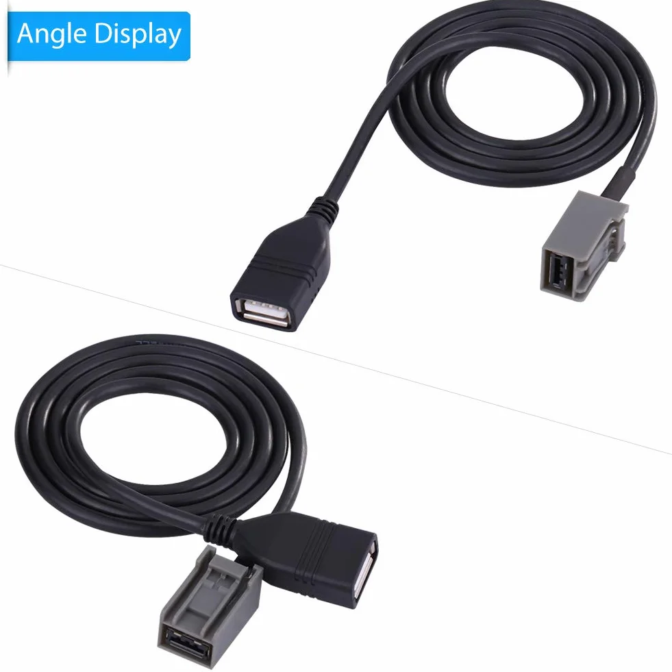 Akcesoria samochodowe MDI AMI kabel AUX 2.0 USB muzyka adapter interfejsu audio 60cm MP3 WMA kabel do ładowania przedłużacz do 2009 r