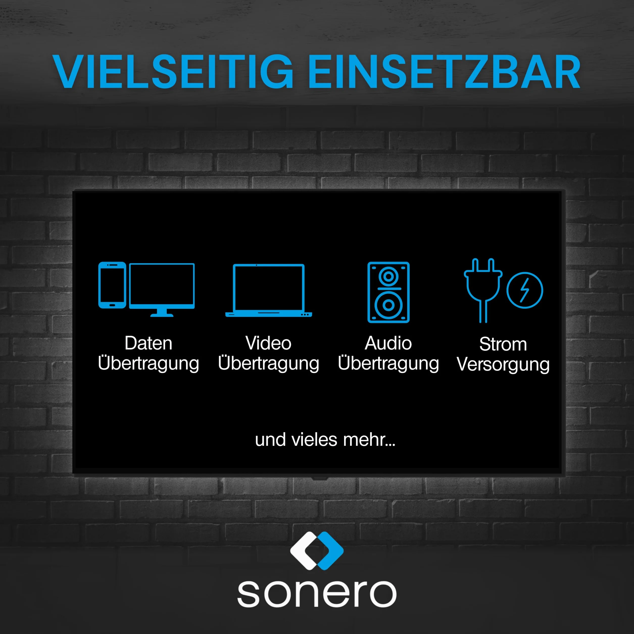 Sonero Adapter USB-C 90° 40 Gbps 240 W 8K60Hz Aluminiowa Obudowa Czarna