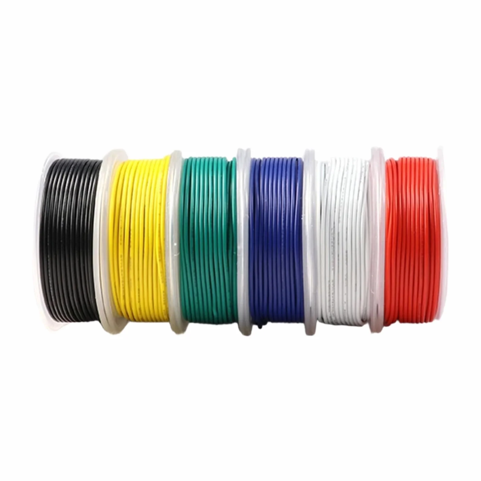 30/28/26/24/22/20/18/16AWG 600V izolowane kable miedziane z gumy silikonowej (niebieski; 1 rolka; 22AWG 10 m na rolkę)