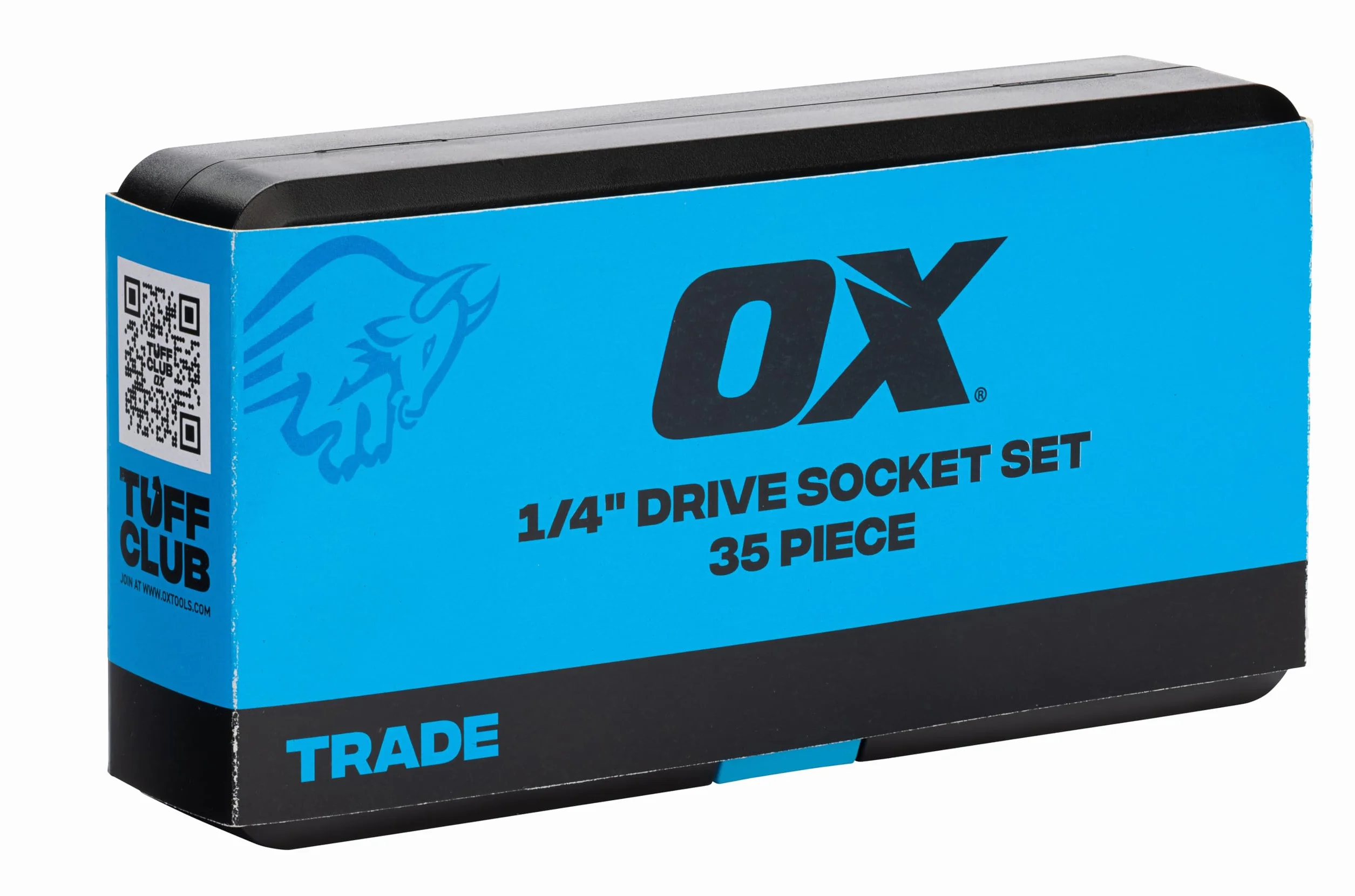OX Trade Zestaw kluczy nasadowych 1/10.2 cm, metryczny zestaw nasadek udarowych z uchwytem grzechotkowym 72T, przedłużeniem, uniwersalne przeguby do samochodu, roweru, naprawy gospodarstwa domowego
