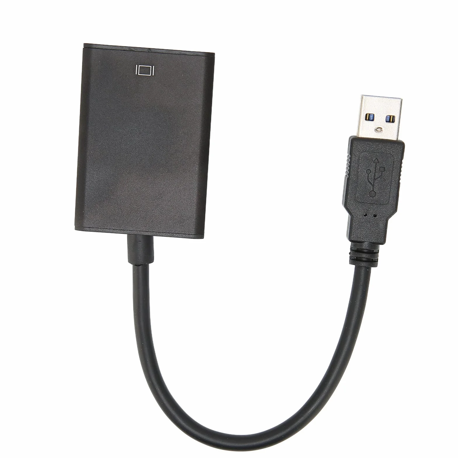 Adapter USB3.0 na HDMI, Interfejs Multimedialny USB3.0 na Wysokiej Rozdzielczości Męski na żeński do Uniwersalnych Komputerów Stacjonarnych i Notebooków